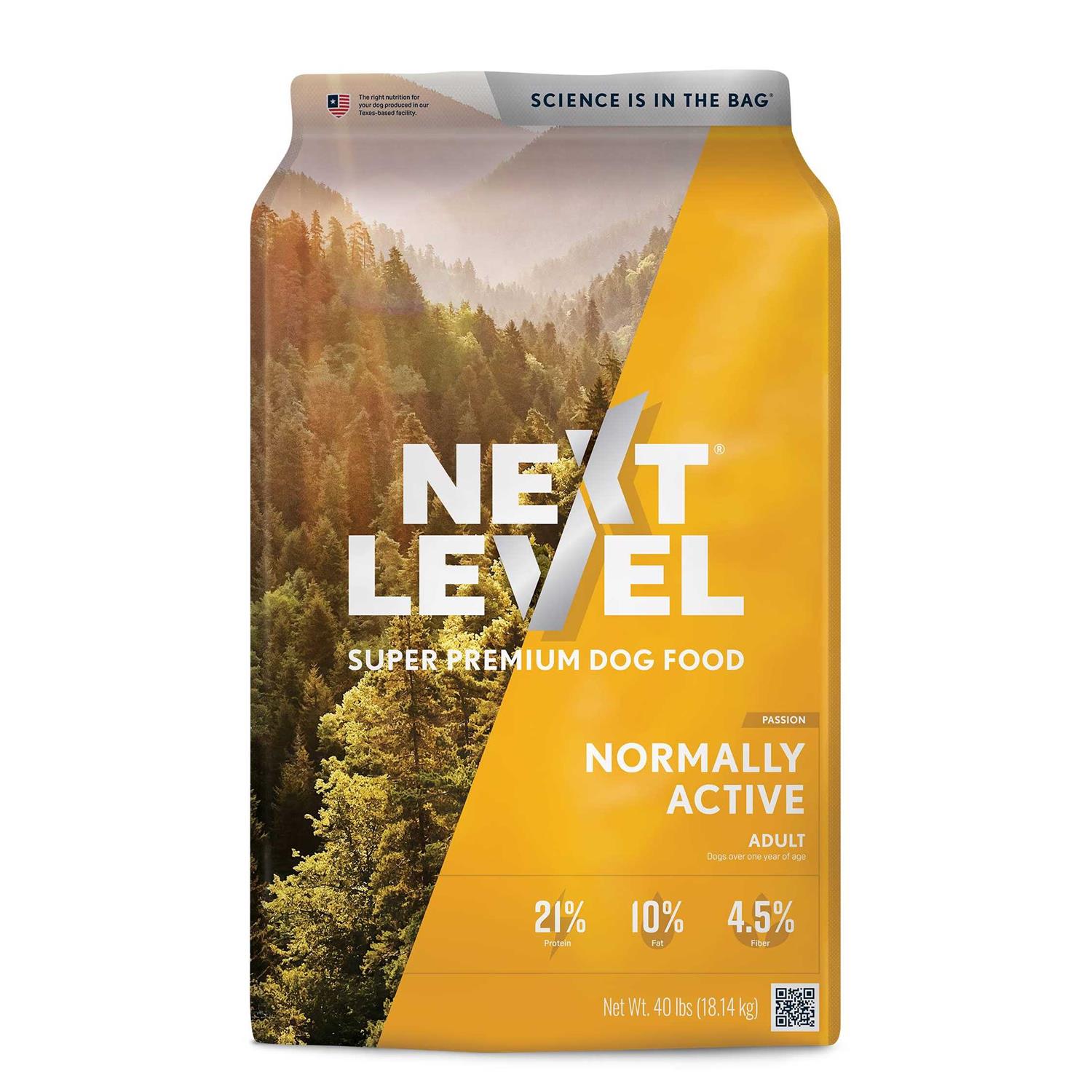 Next Level Normally Active adult Dry Dog Food 40 lb - Healthber