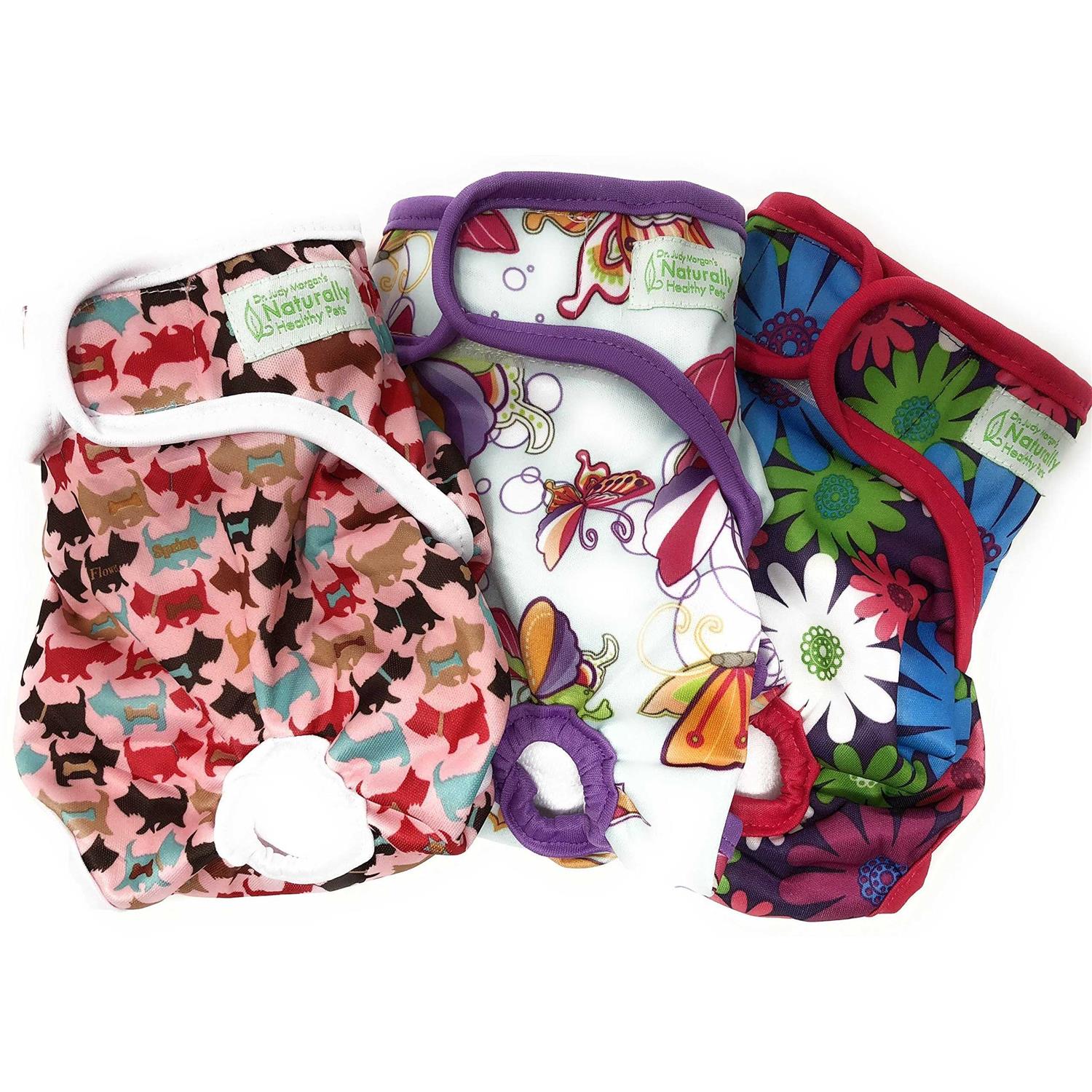 Dr. Judy Morgan’s Naturally Healthy Pets Washable Reusable Dog Diapers - Healthber