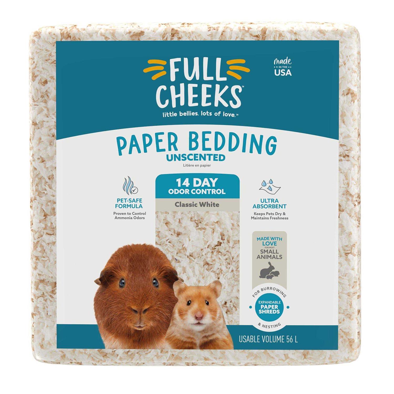 Full Cheeks Odor Control Small Pet Paper Bedding - Healthber