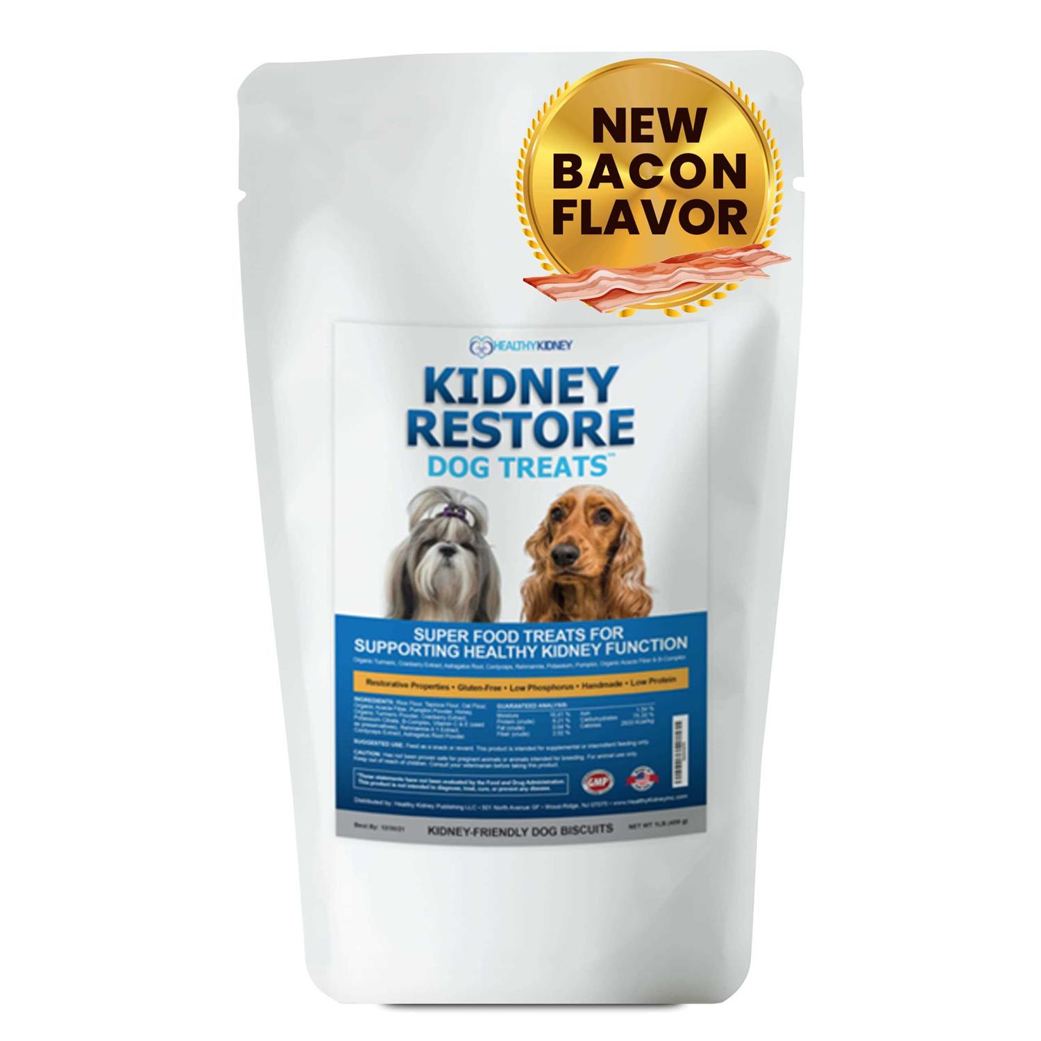 Kidney Restore Bacon Dog Treats Low Protein Dog Treats for Kidney Support for Dogs. Renal Treats for Any Kidney Dog Diet - Healthber