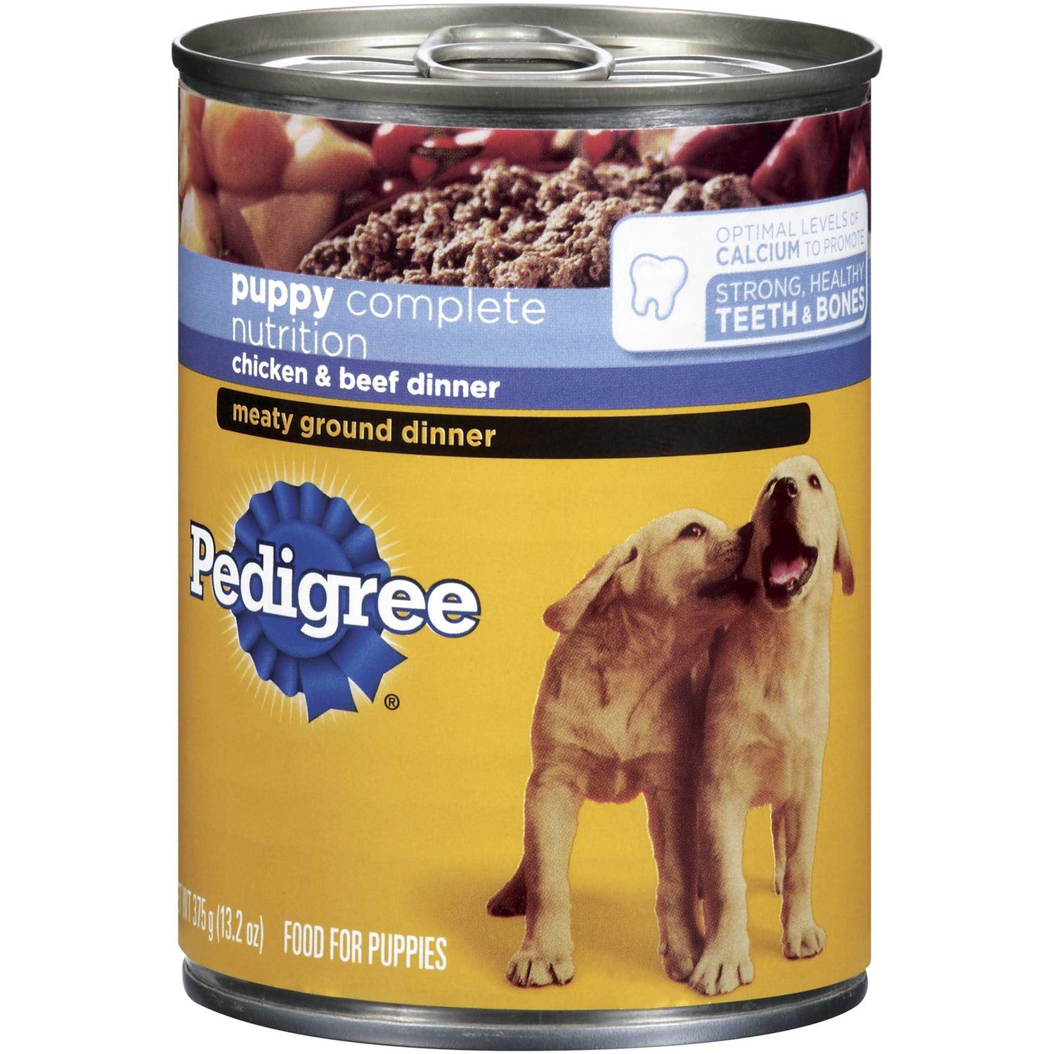 Pedigree Chicken & Beef Chopped Ground Dinner Puppy Wet Dog Food - Healthber