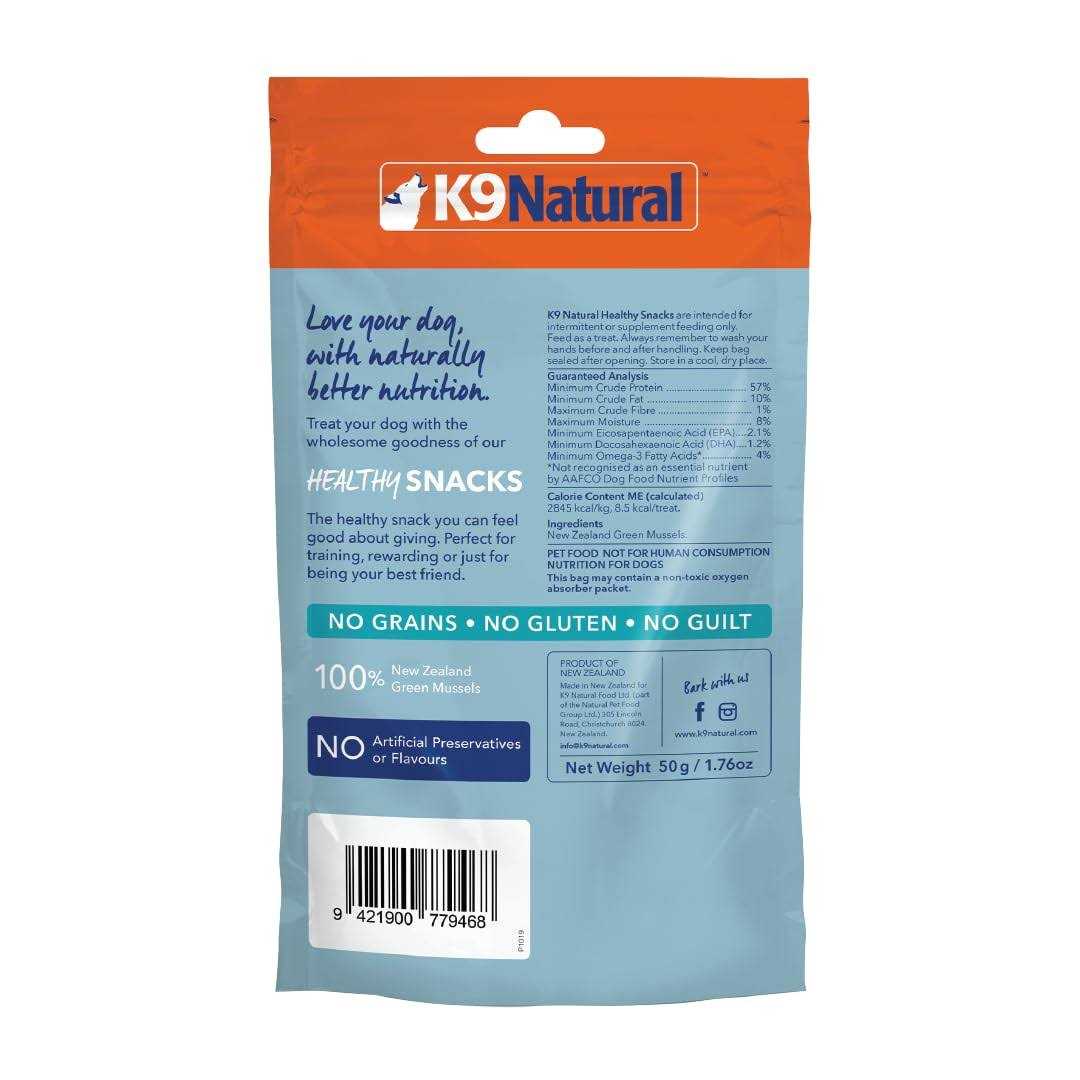 K9 Natural Healthy Snacks Green Mussels Freeze-Dried Dog Treats - Healthber