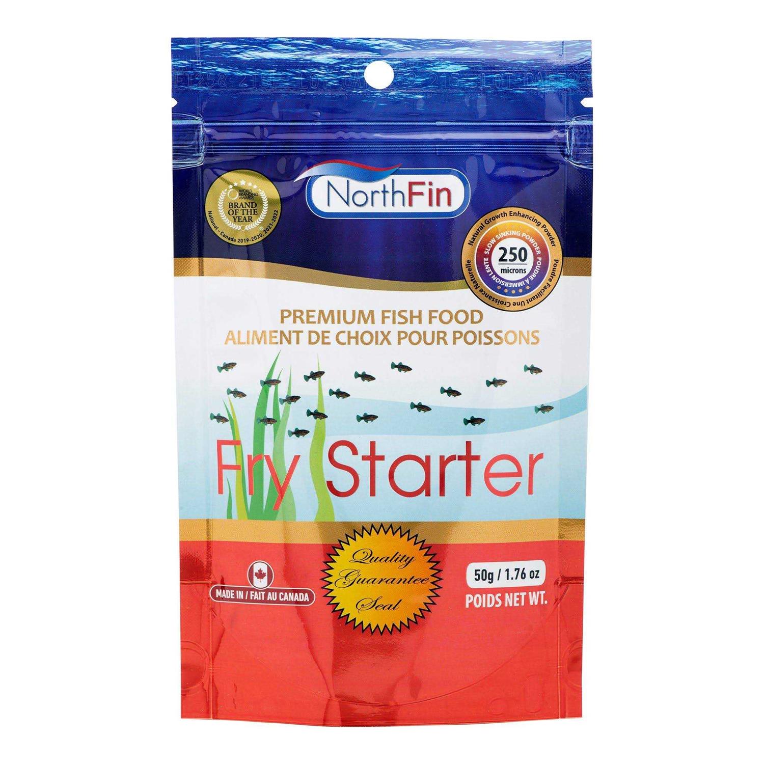 Northfin Fry Starter Formula 250 Microns Slow Sinking Powder - Healthber