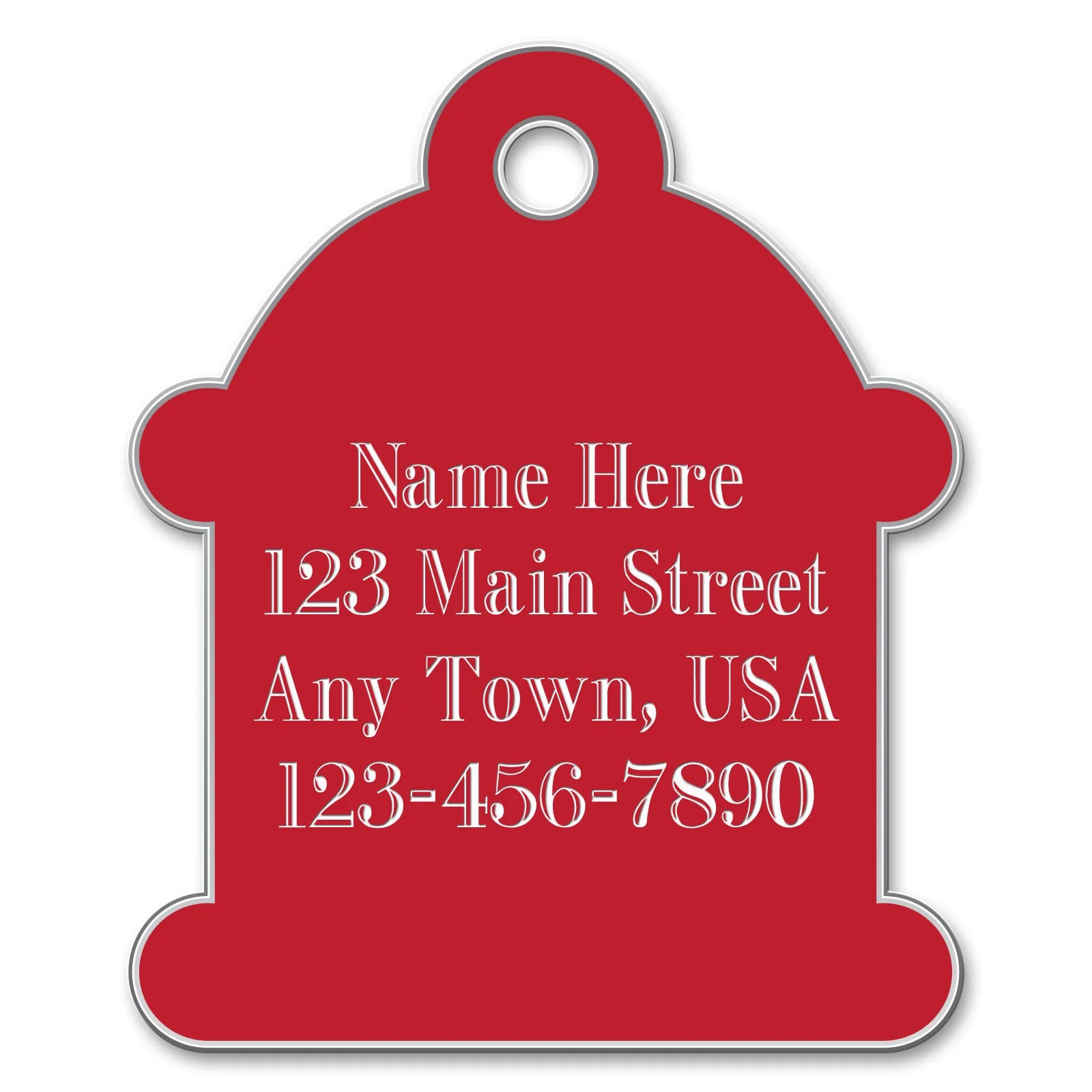 Large Hydrant Shape Custom Personalized Dog Tags - Healthber