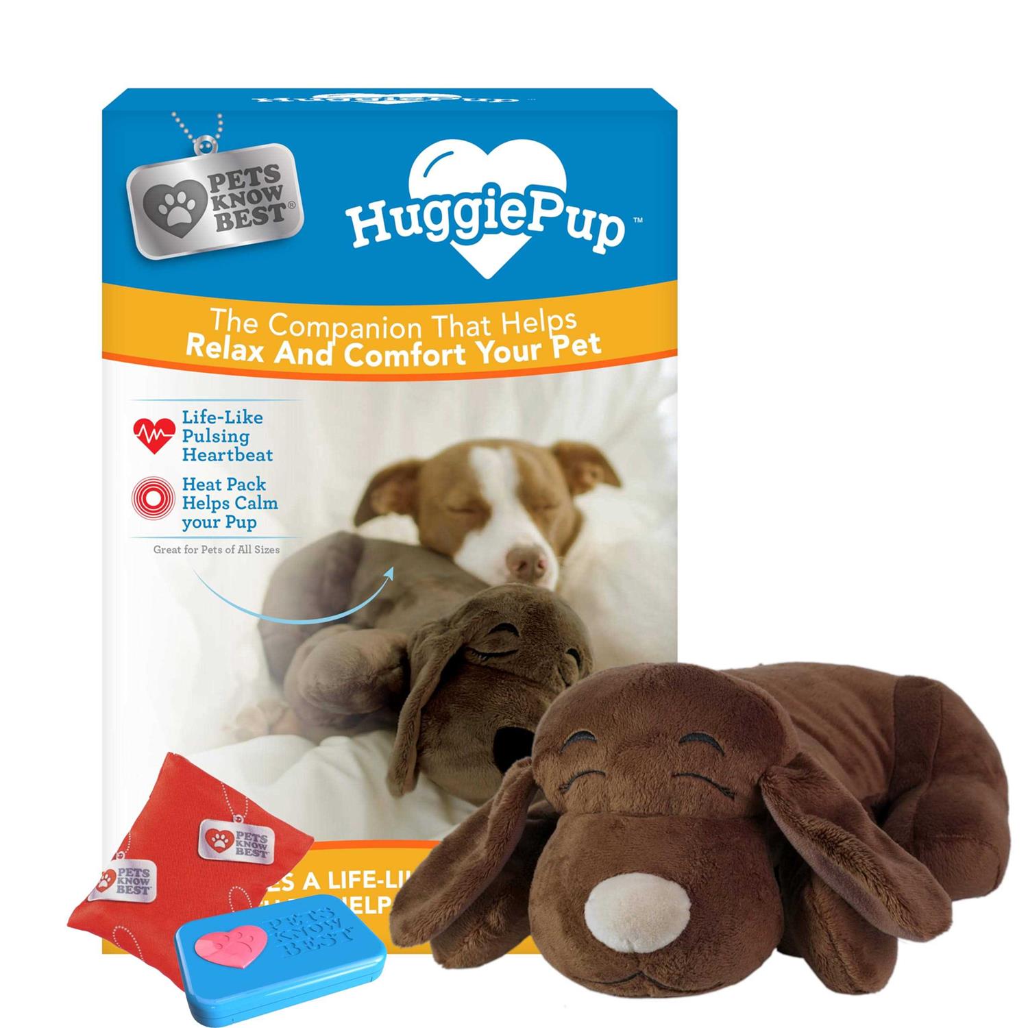 Pets Know Best HuggiePup Cuddly Puppy Behavioral Aid Toy - Healthber