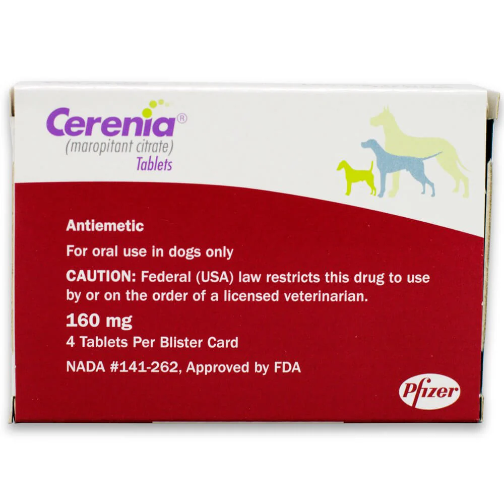 Rx Cerenia (maropitant citrate) Tablets for Dogs - Healthber