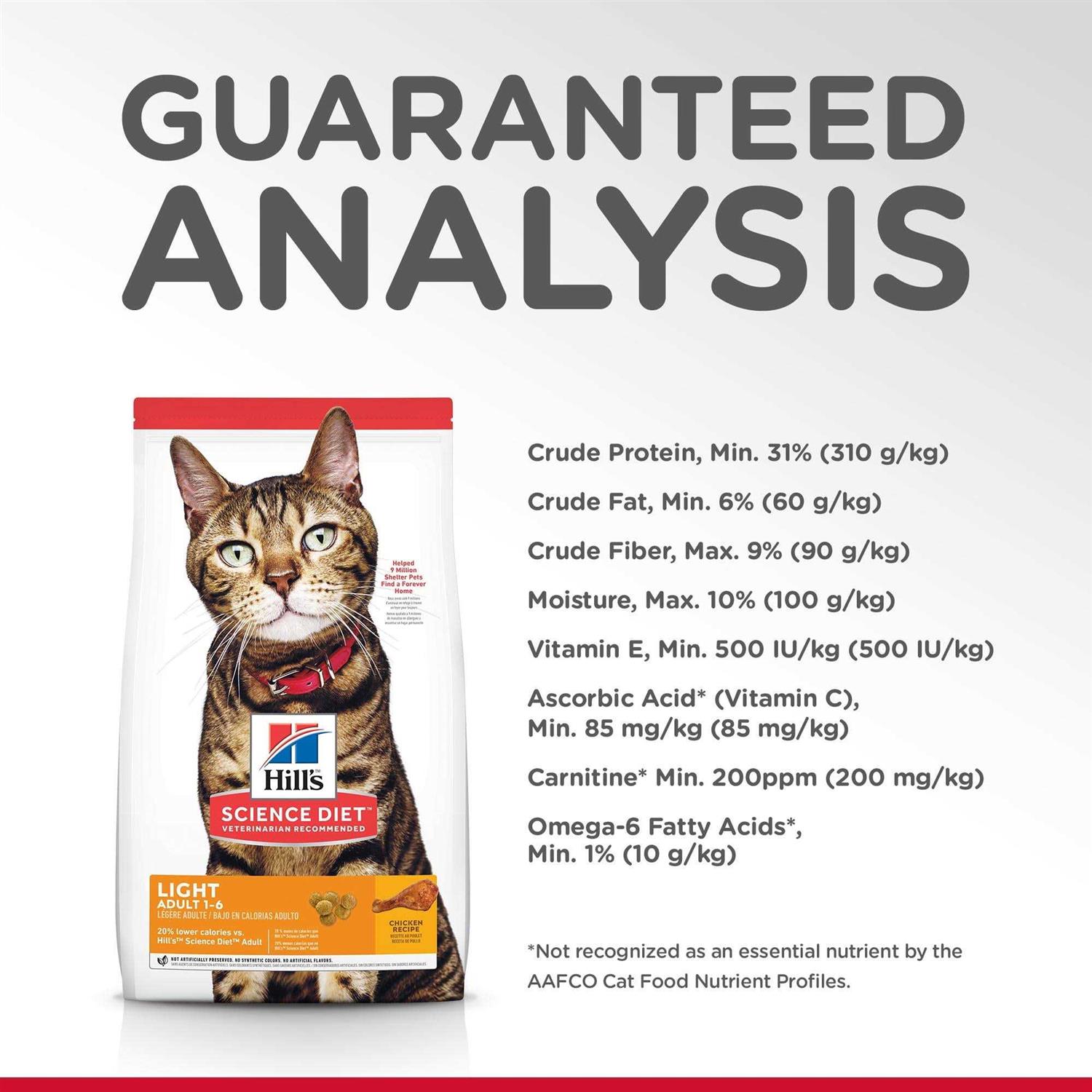 Science Diet Adult Cat Light Dry Food - Healthber