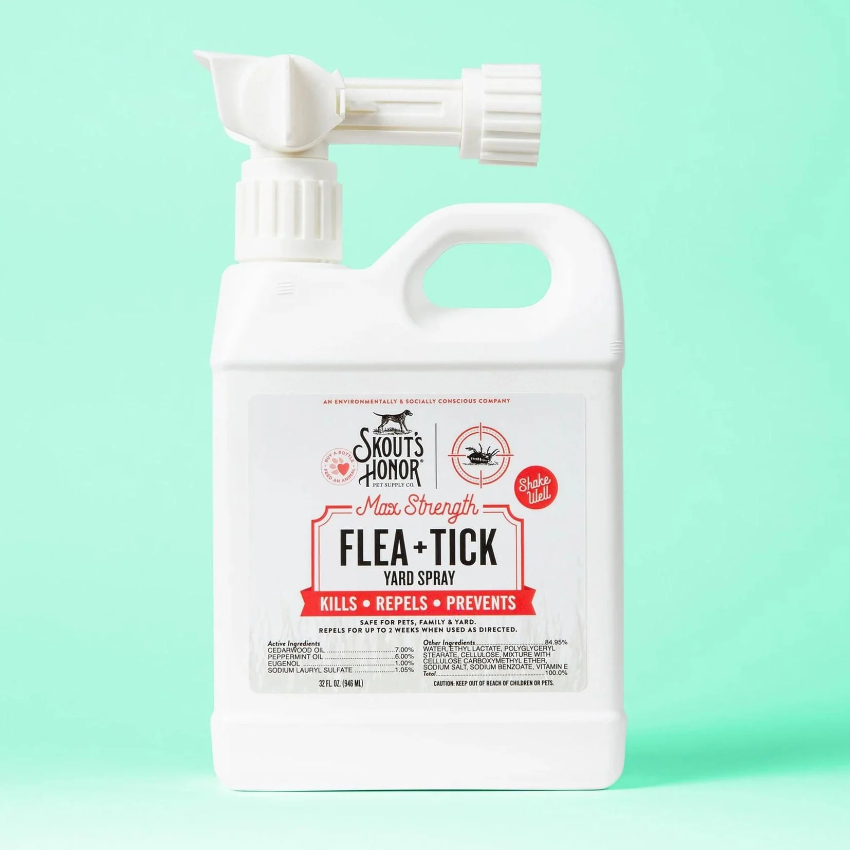 Skout's Honor Flea + Tick, Yard Spray, 32 oz - Healthber