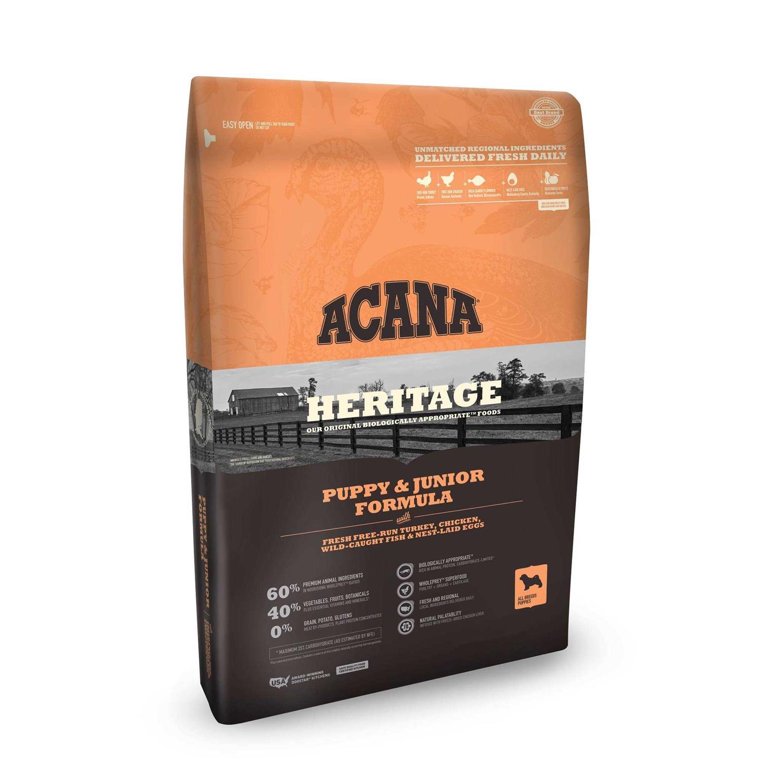 Acana Puppy & Junior Dry Dog Food - Healthber
