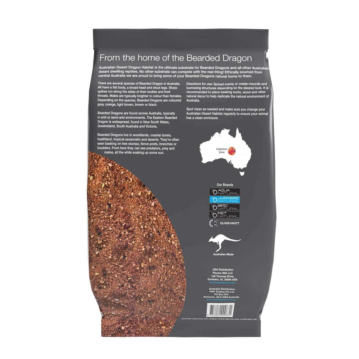JurassicNatural Jurassic Natural Australian Desert Dragon Habitat 10lb Substrate for Bearded Dragons and Other Lizards - Healthber