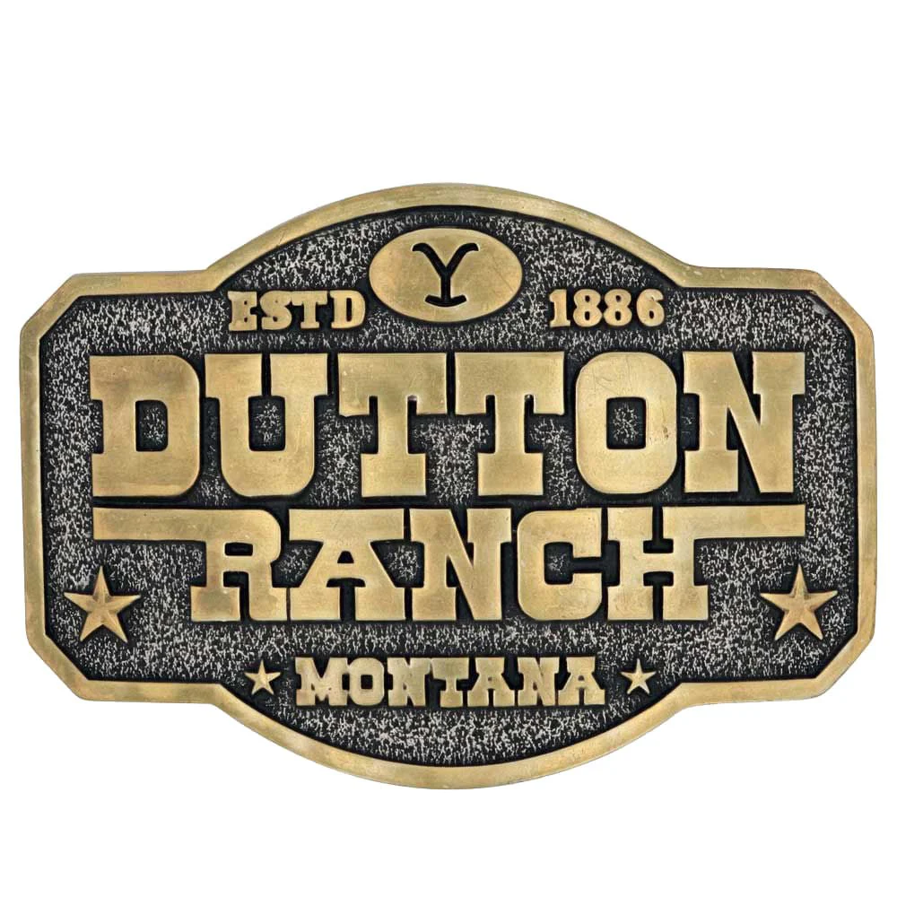 The Y Yellowstone Dutton Ranch Attitude Belt Buckle - Healthber