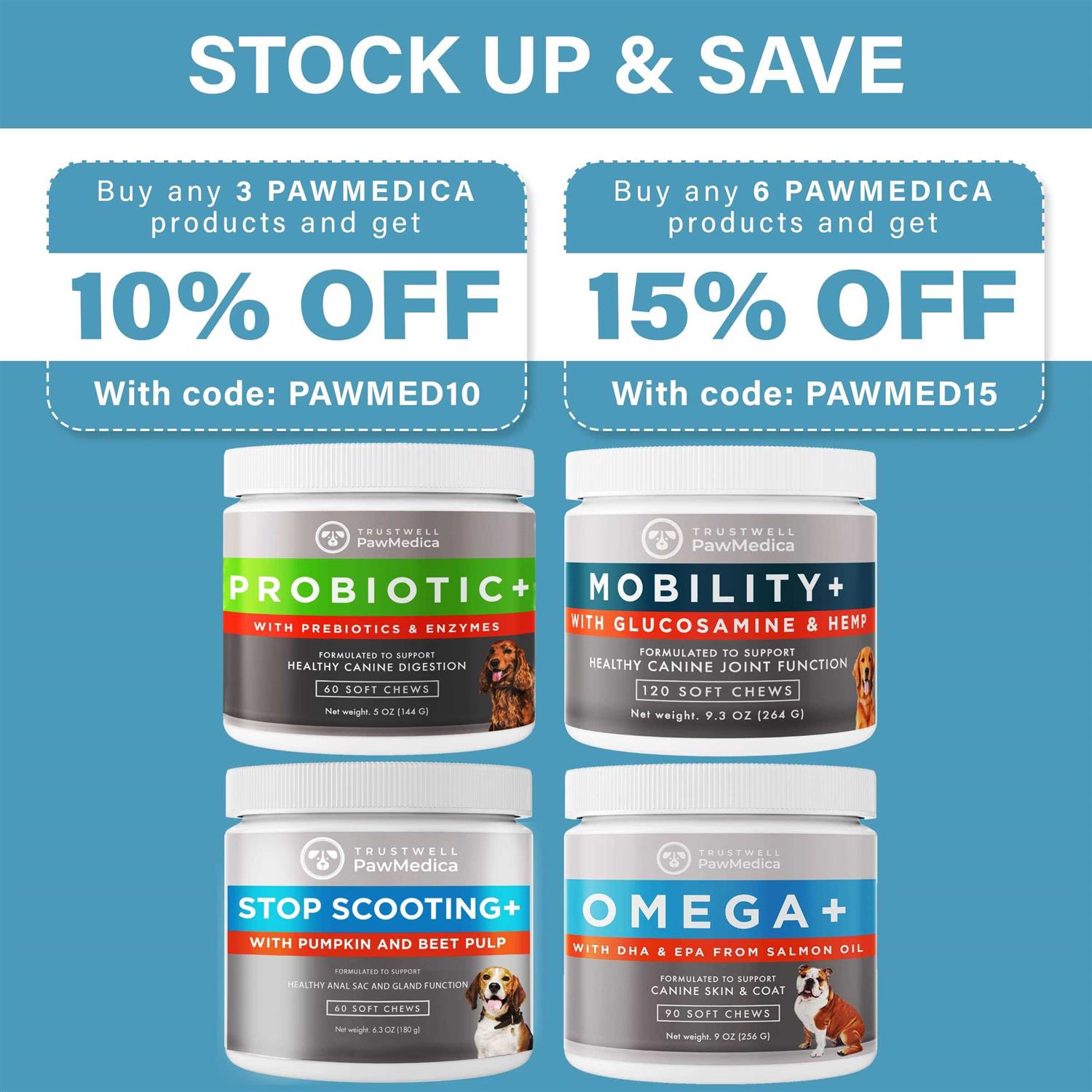 PawMedica Omega 3 for Dogs, Dog Skin and Coat Supplement with Fish Oil Love Helps with Dog Dry Skin - Healthber
