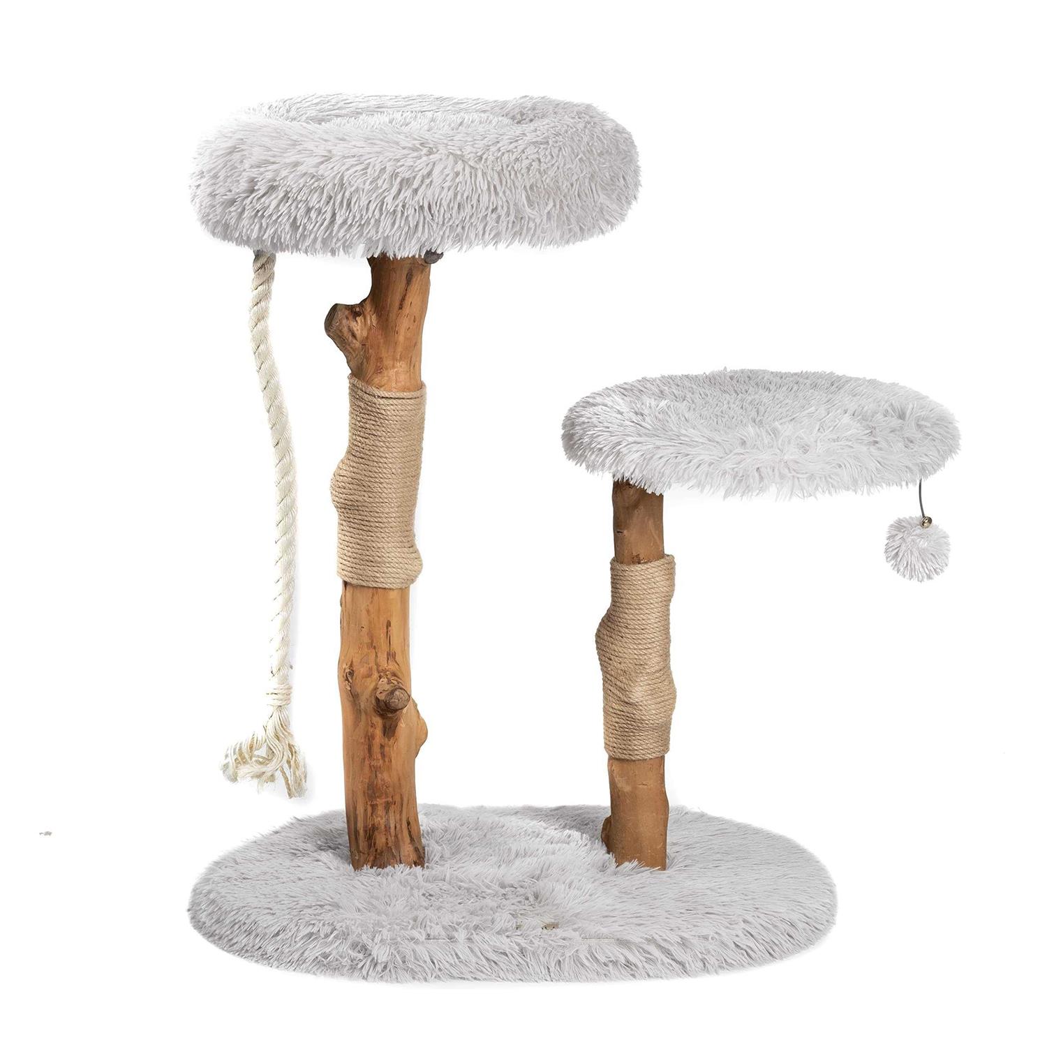 Mau Rizzo Modern Wooden Cat Tree - Healthber