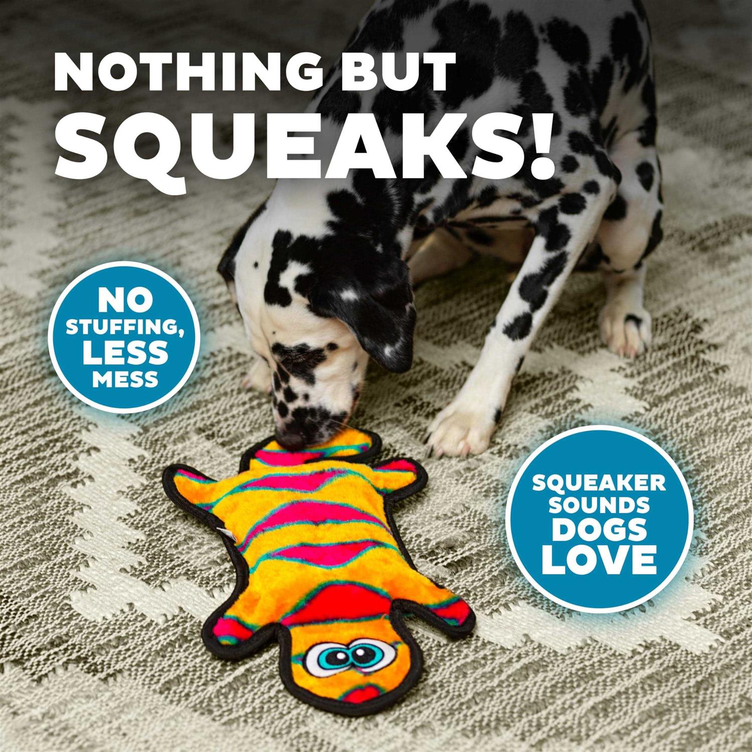 Outward Hound Invincibles Dog Toy Gecko - Healthber