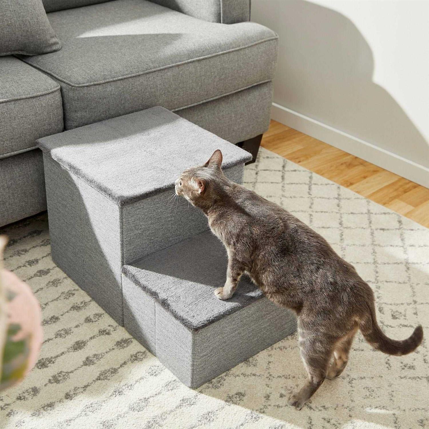 Frisco Collapsible Cat Dog Stairs Storage - Healthber