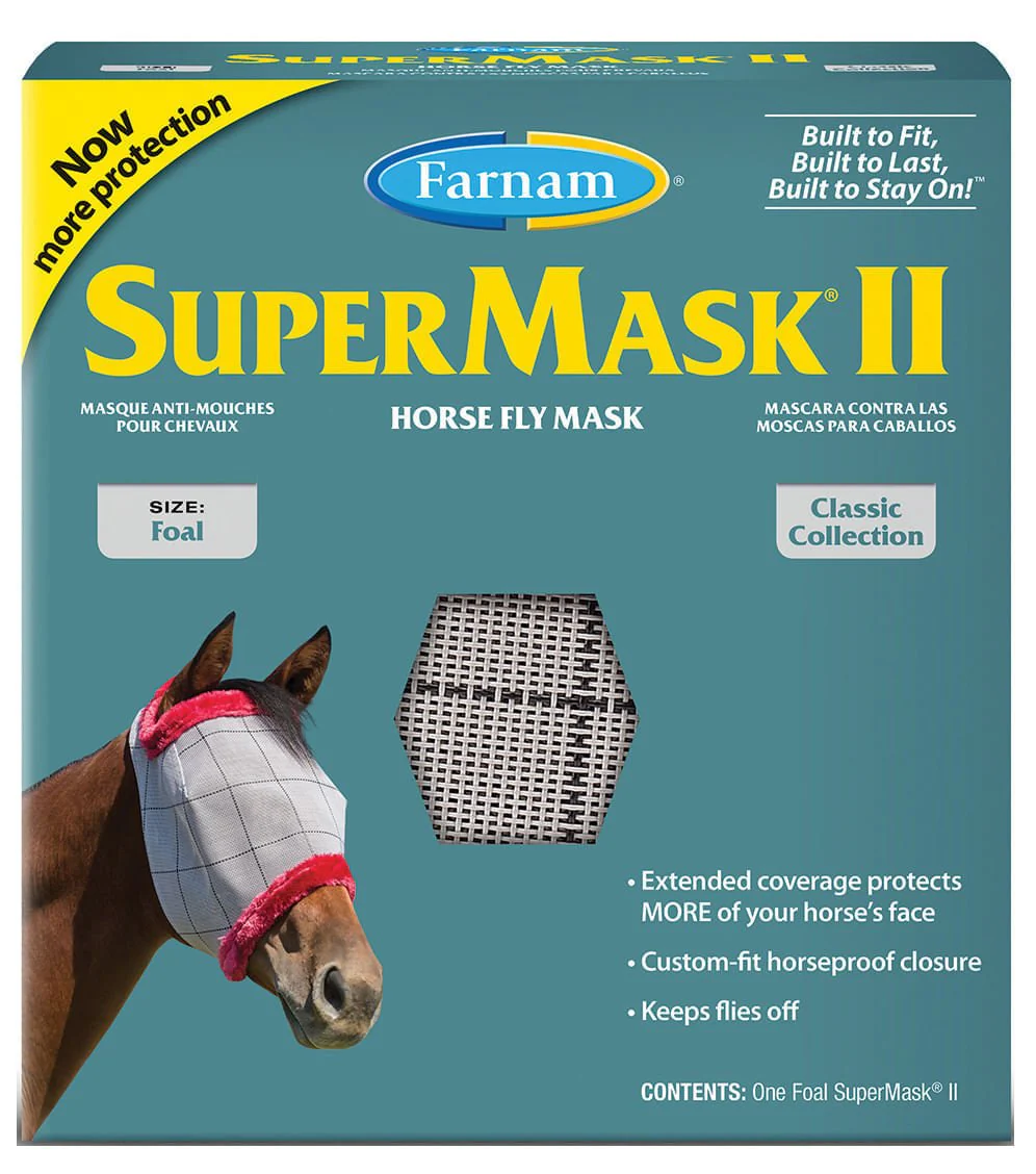 Farnam SuperMask II Horse Fly Mask without Ears - Healthber