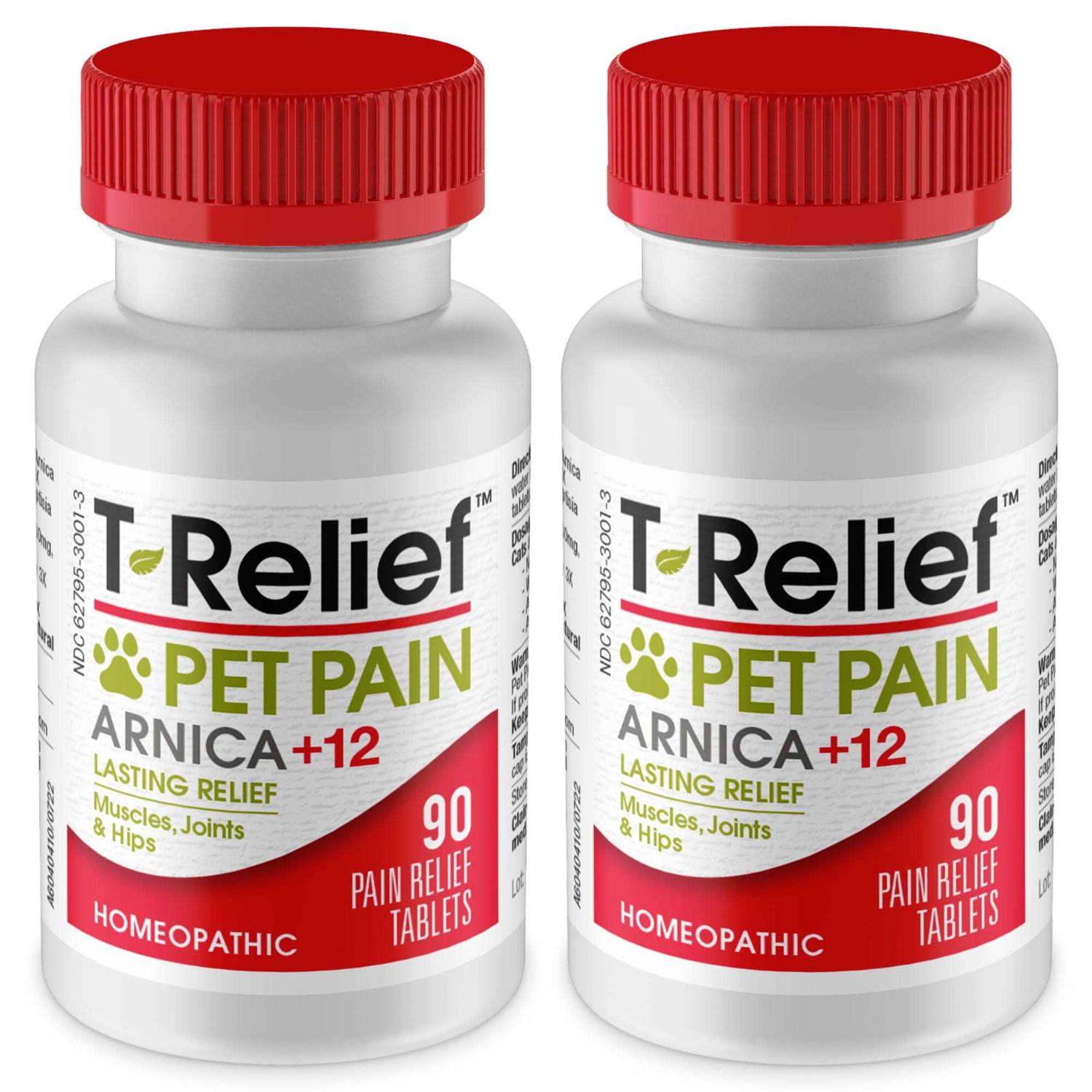 T-Relief Pet Pain Relief Arnica +12 Powerful Natural Medicines Help Ease Muscle Joint & Hip Pain Soreness Stiffness & Injuries Max Fast-Acting - Healthber