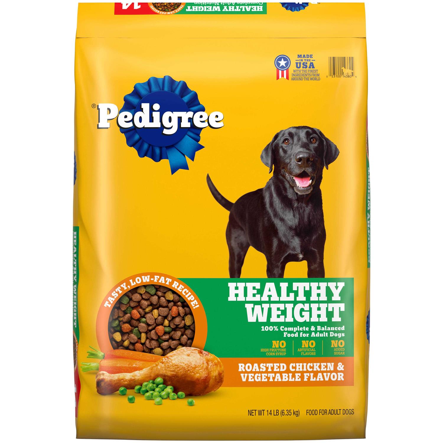 Pedigree Healthy Weight Roasted Chicken & Vegetable Flavor Adult Dry Dog Food - Healthber