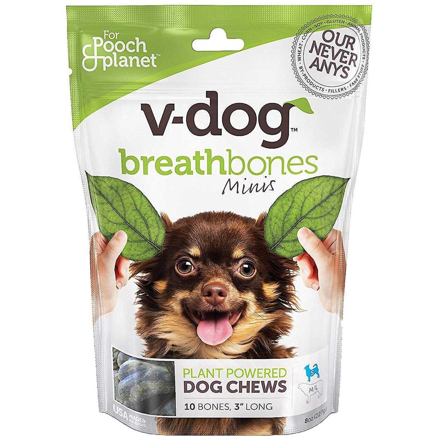 V-dog Breathbones Vegan dog Treats - Healthber