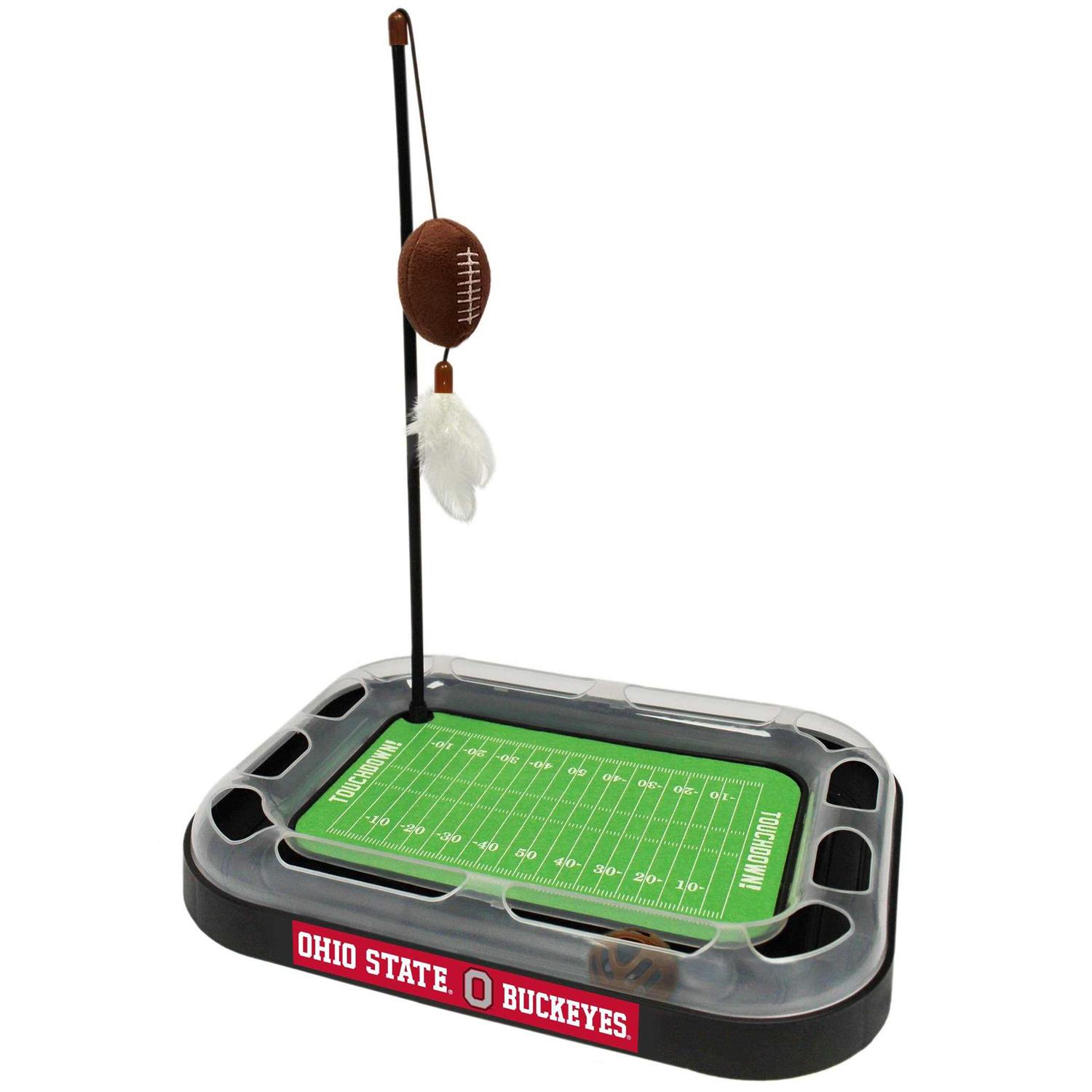 Pets First Ohio State Football Cat Scratcher Toy with Catnip - Healthber