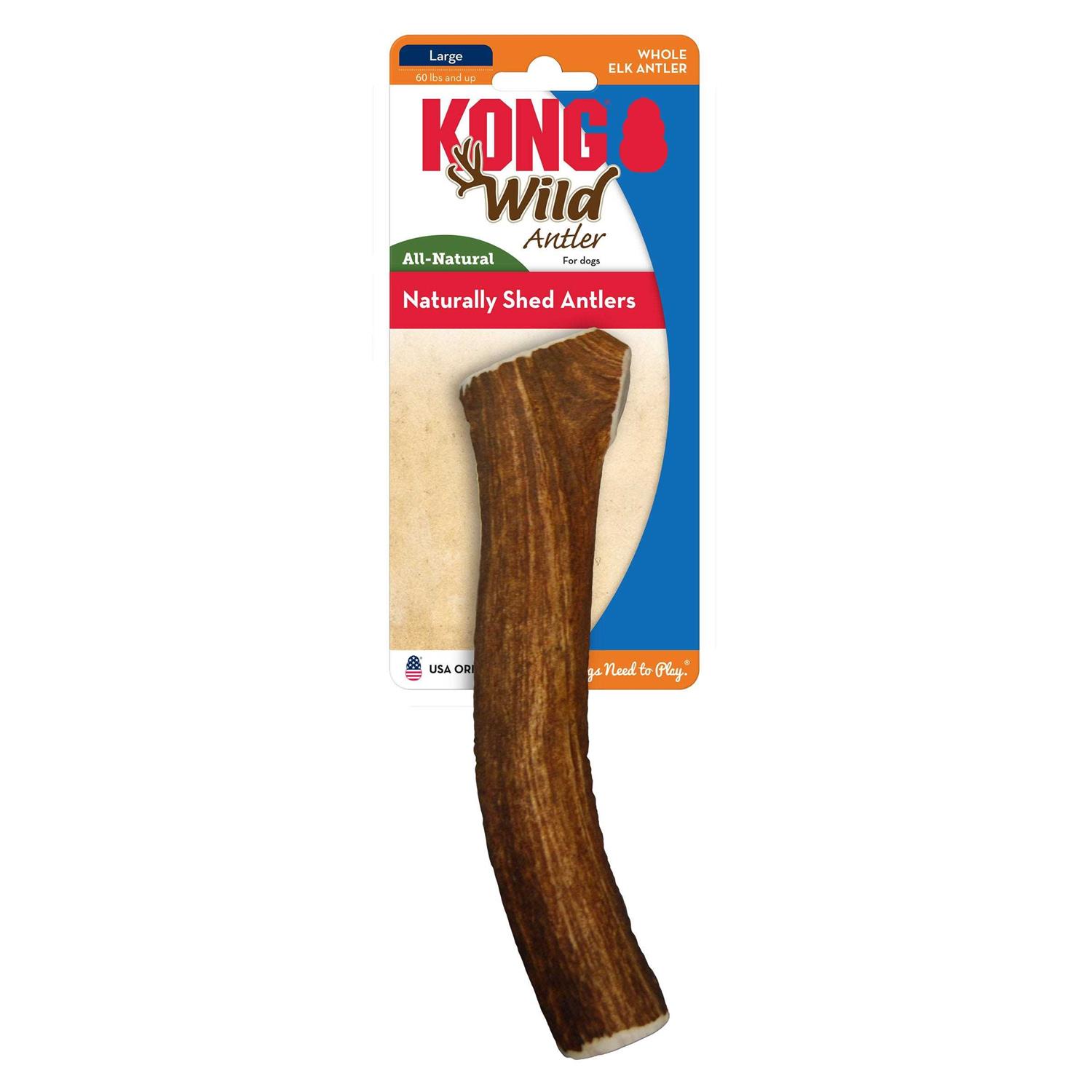 Kong Whole Wild Elk Antler - Healthber
