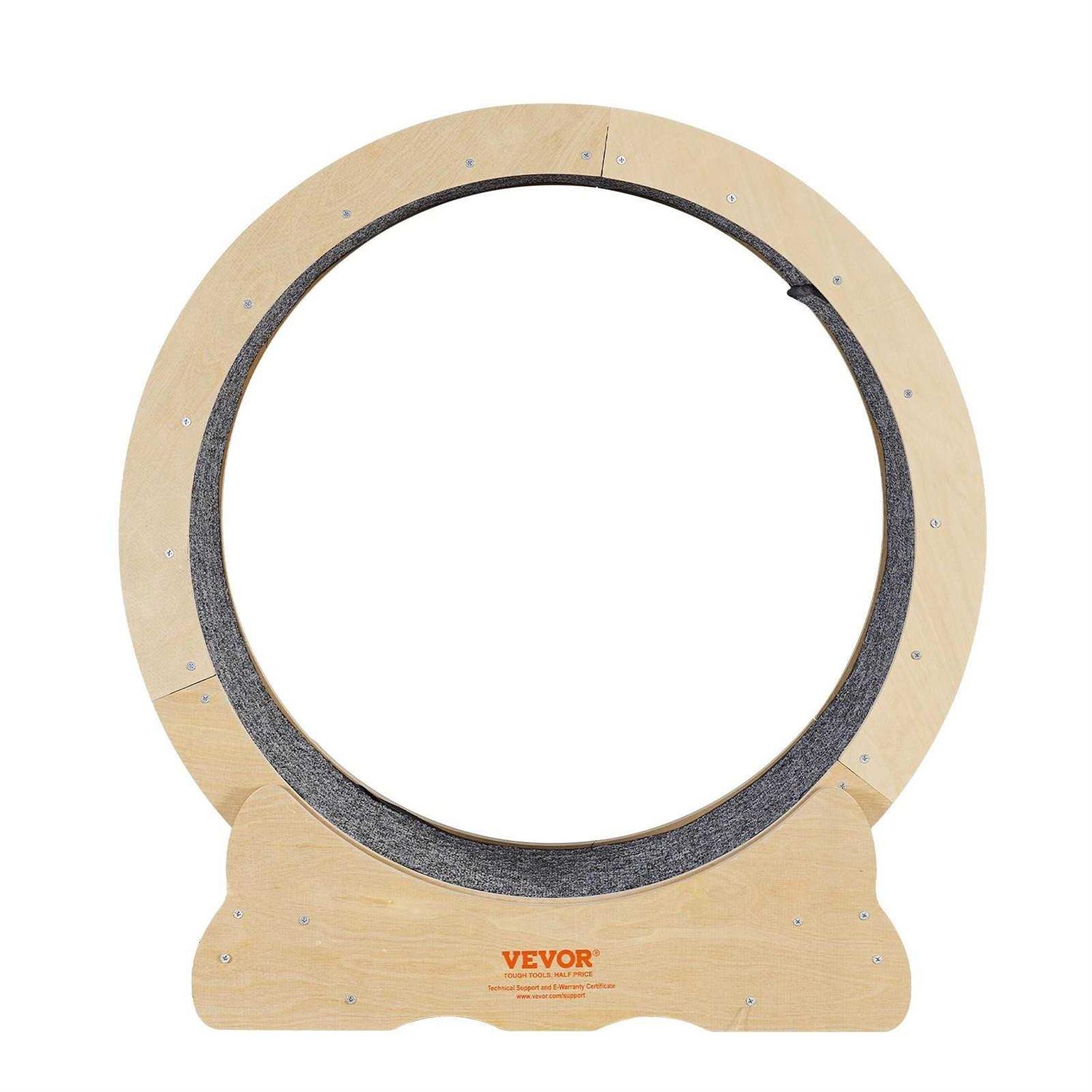 VEVOR Cat Exercise Wheel, Large Cat Treadmill Wheel for Indoor Cats, 29.5 inch Cat Running Wheel with Detachable Carpet and Cat - Healthber
