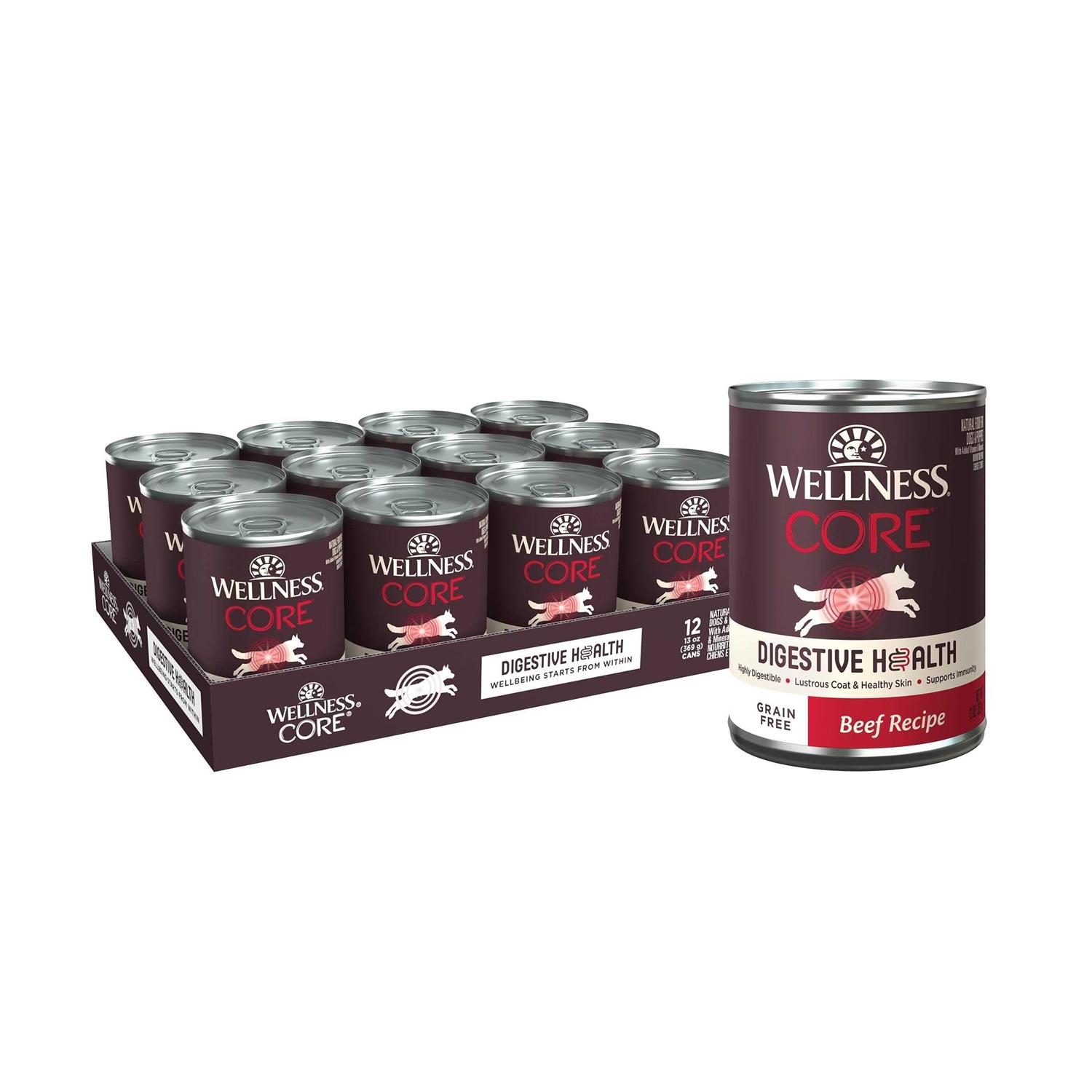Wellness Core Digestive Health Beef Grain Free Wet Dog Food - Healthber