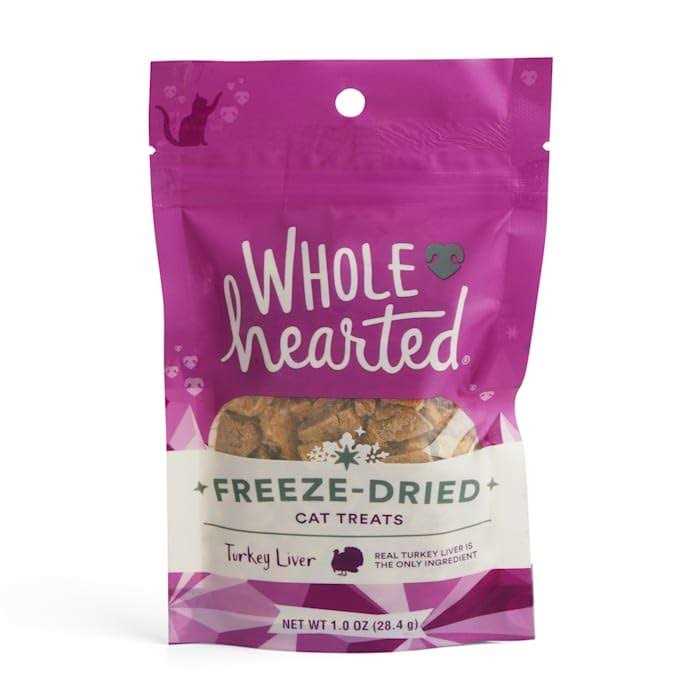 WholeHearted Turkey Liver Freeze-Dried Cat Treats - Healthber