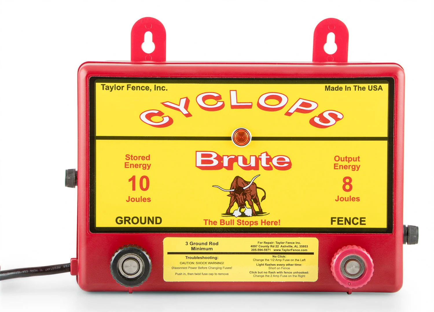 Cyclops Brute 8 Joule AC Fence Charger - Healthber