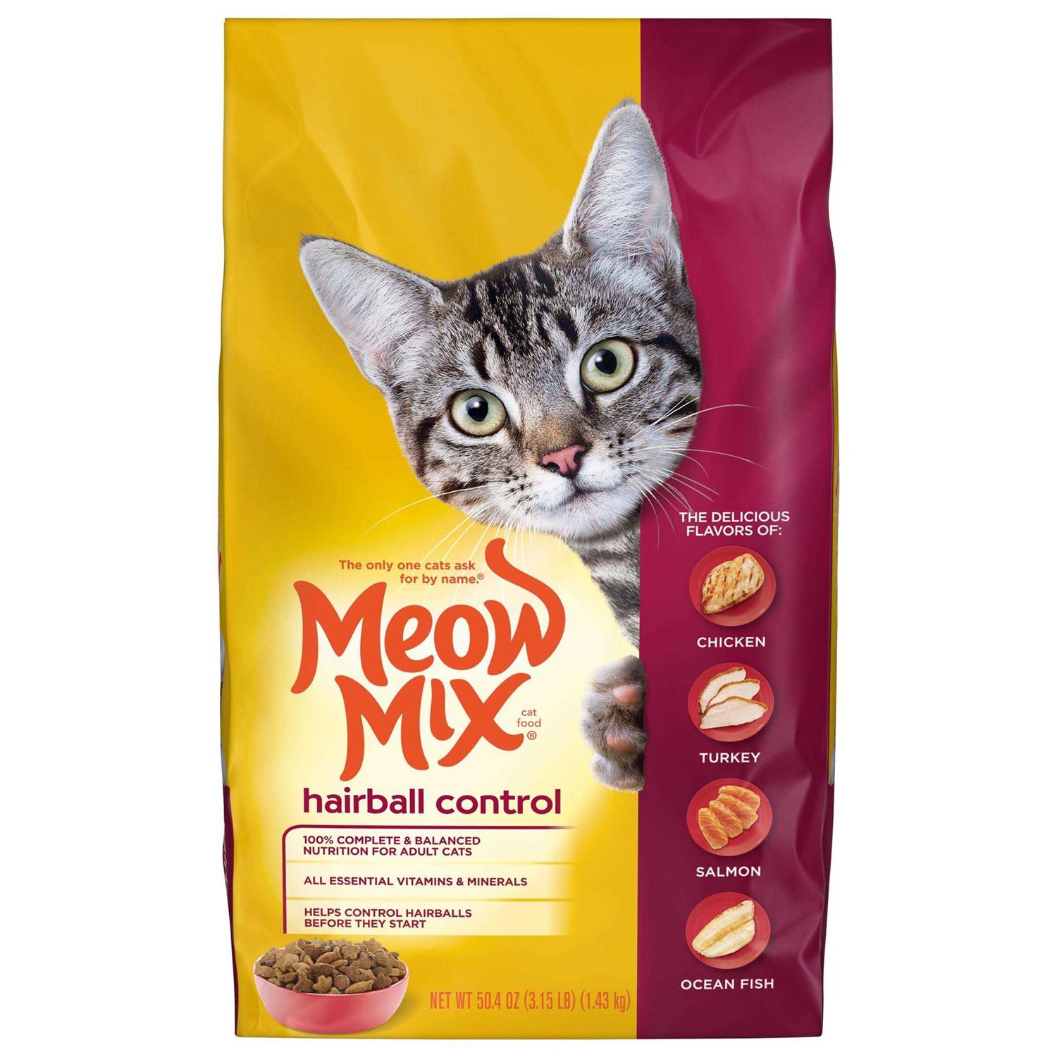 Meow Mix Hairball Control Dry Cat Food - Healthber