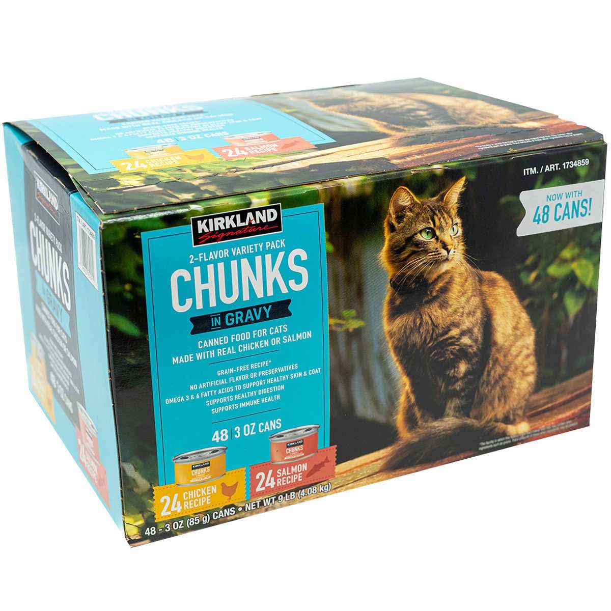 Kirkland Signature Chunks in Gravy Canned Cat Food Variety Pack - Healthber
