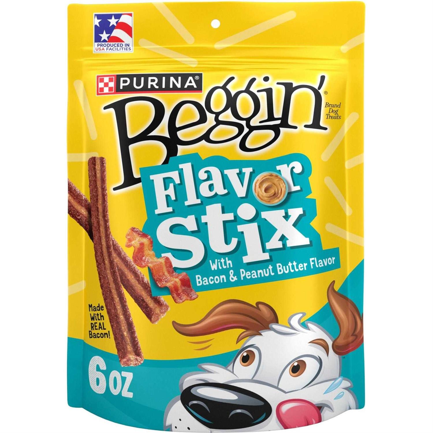 Beggin’ Dog Treat Flavor Stix with Bacon & Peanut Butter Flavor - Healthber