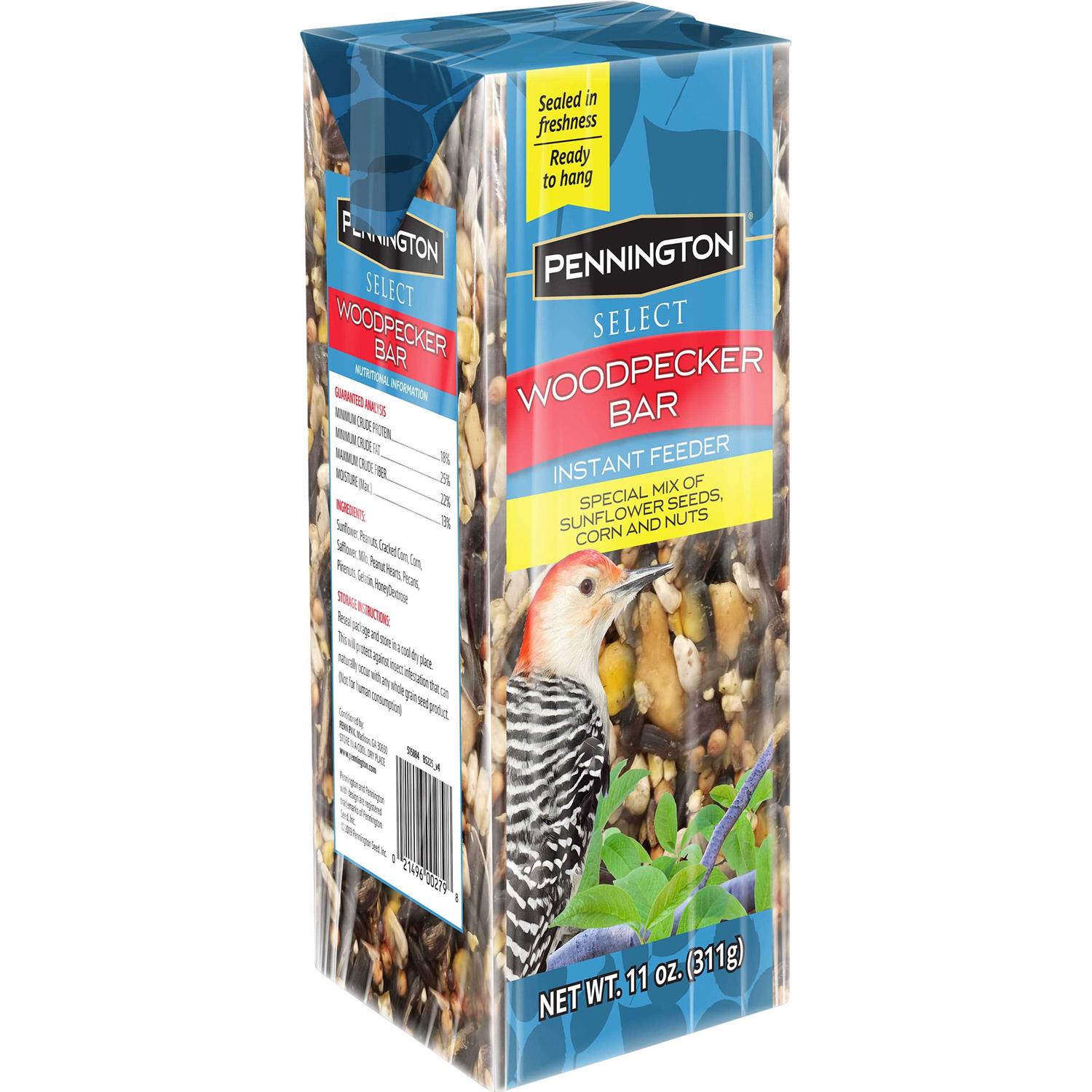 Pennington Woodpecker Bar Wild Bird Feed and Seed Cake - Healthber