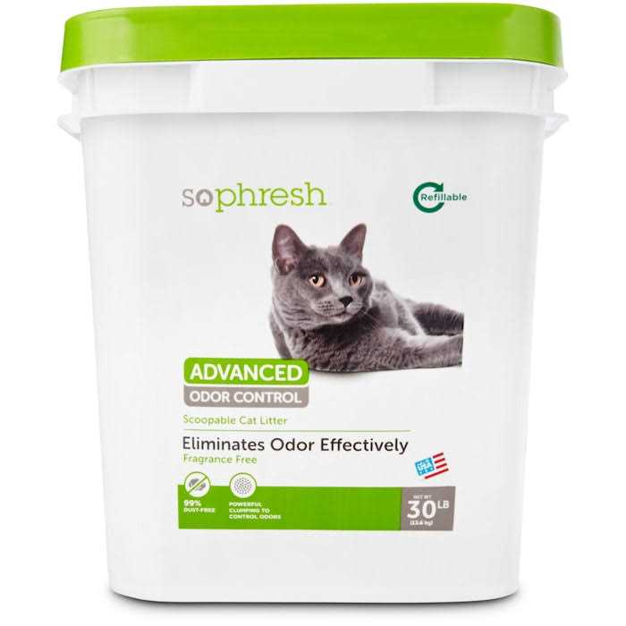 So Phresh Advanced Odor Control Scoopable Fragrance Free Cat Litter - Healthber
