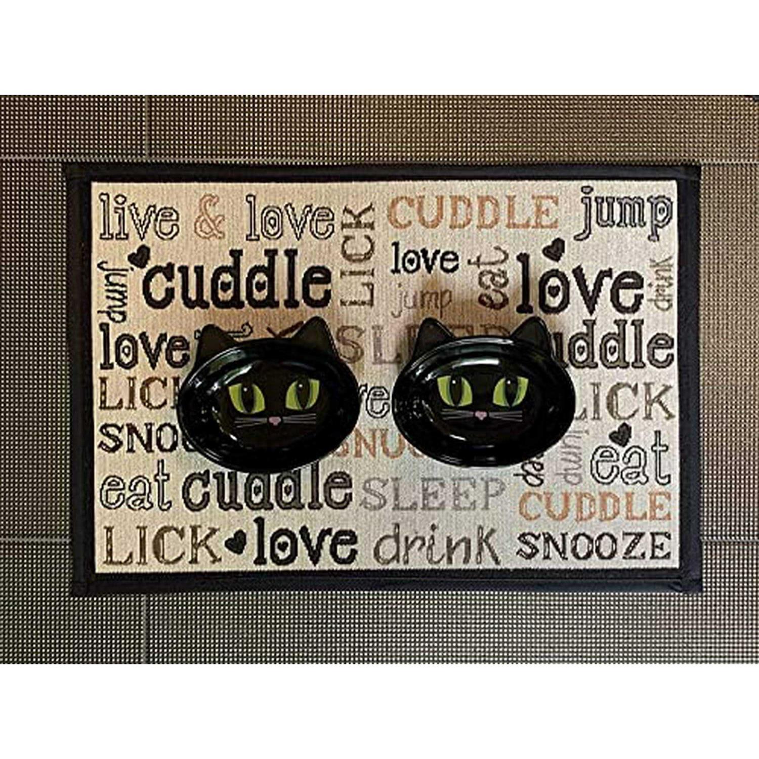 Petrageous Frisky Kitty Oval Saucer - Healthber