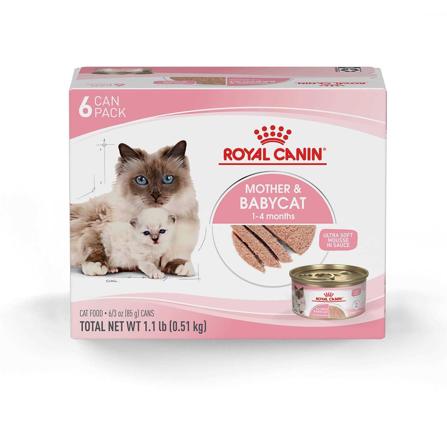 Royal Canin Feline Health Nutrition Mother & Babycat Ultra Soft Mousse in Sauce Canned Cat Food - Healthber