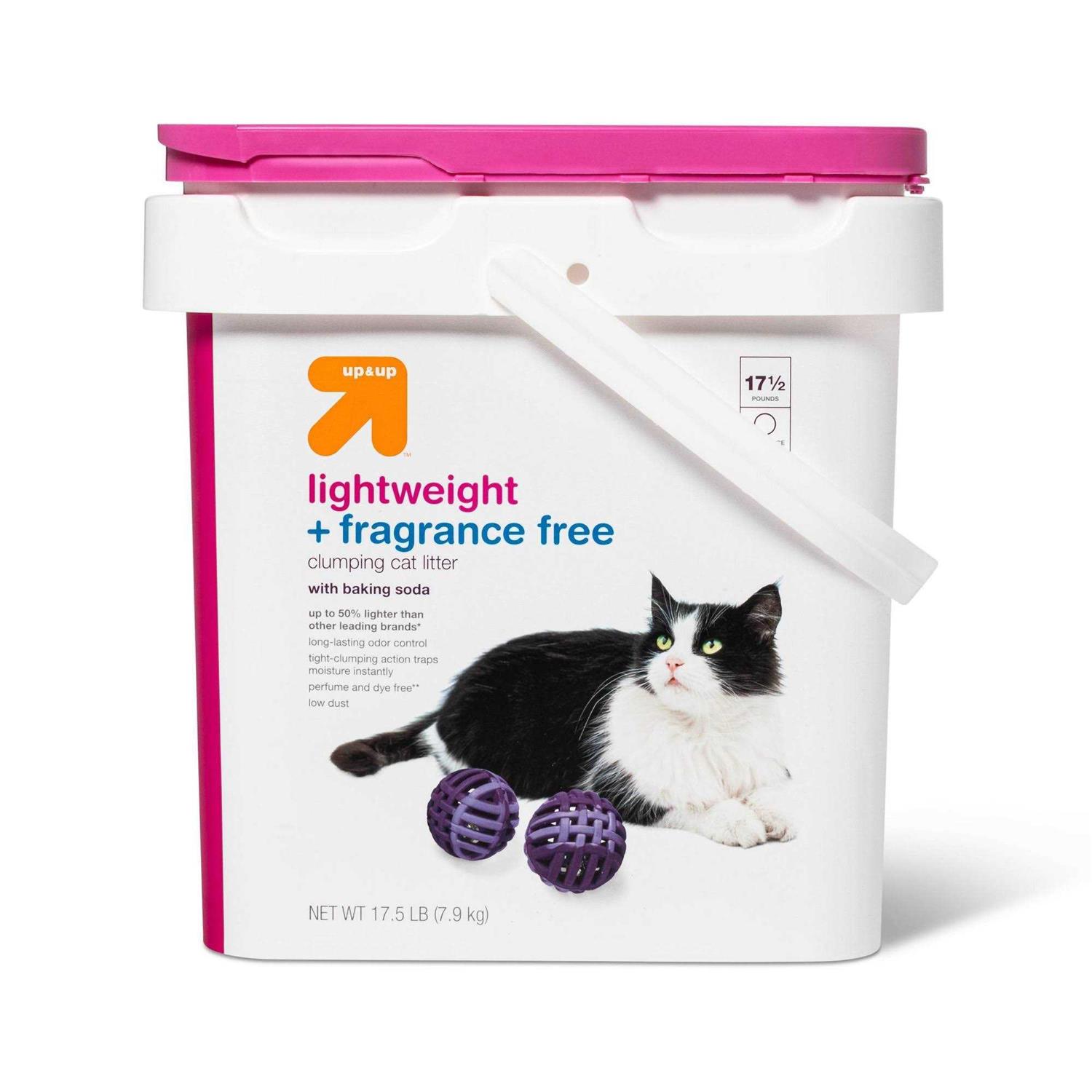 up & up Fragrance Free with Baking Soda Lightweight Clumping Cat Litter - Healthber