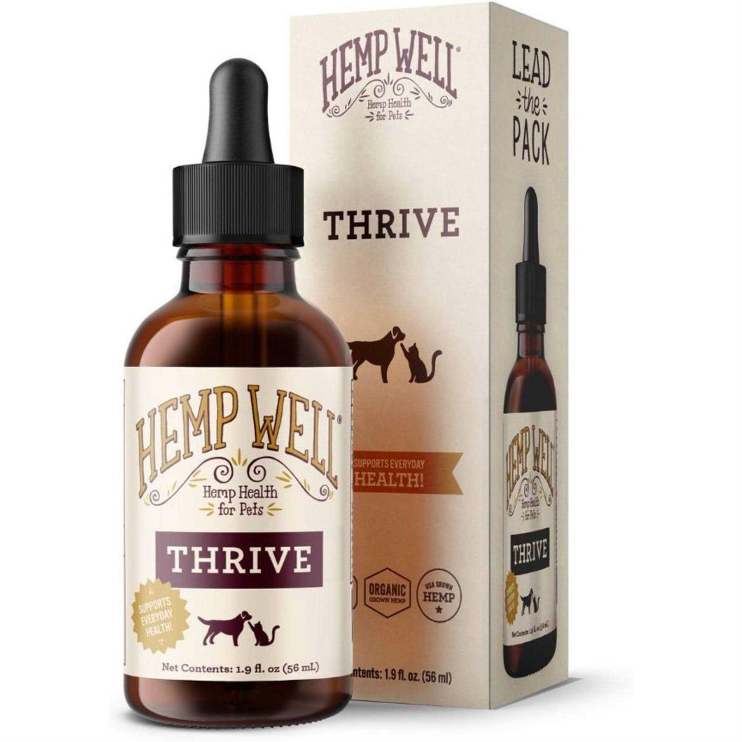 Hemp Well Thrive Oil for Dogs & Cats - Healthber