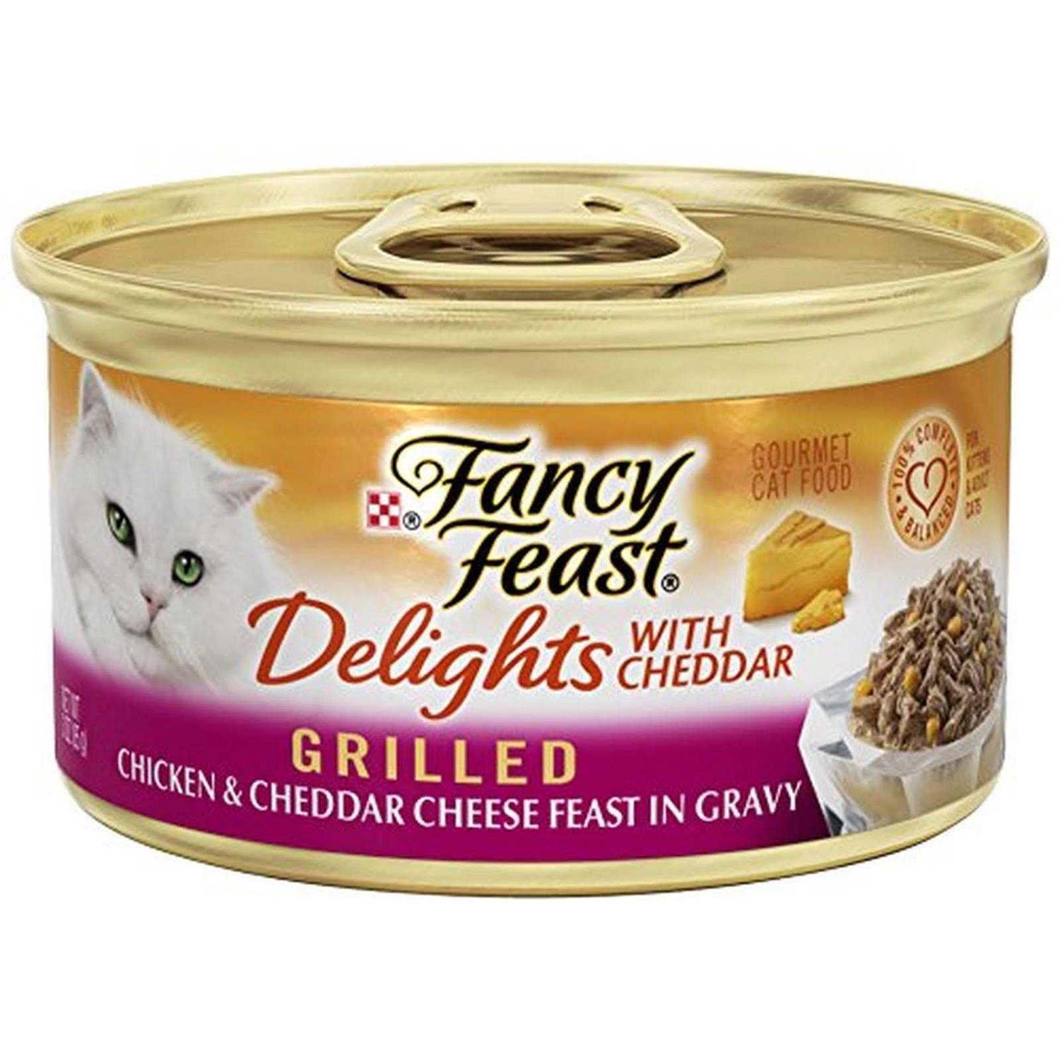 Fancy Feast Gravy Delights Grilled Cheddar Cheese Wet Cat Food - Healthber