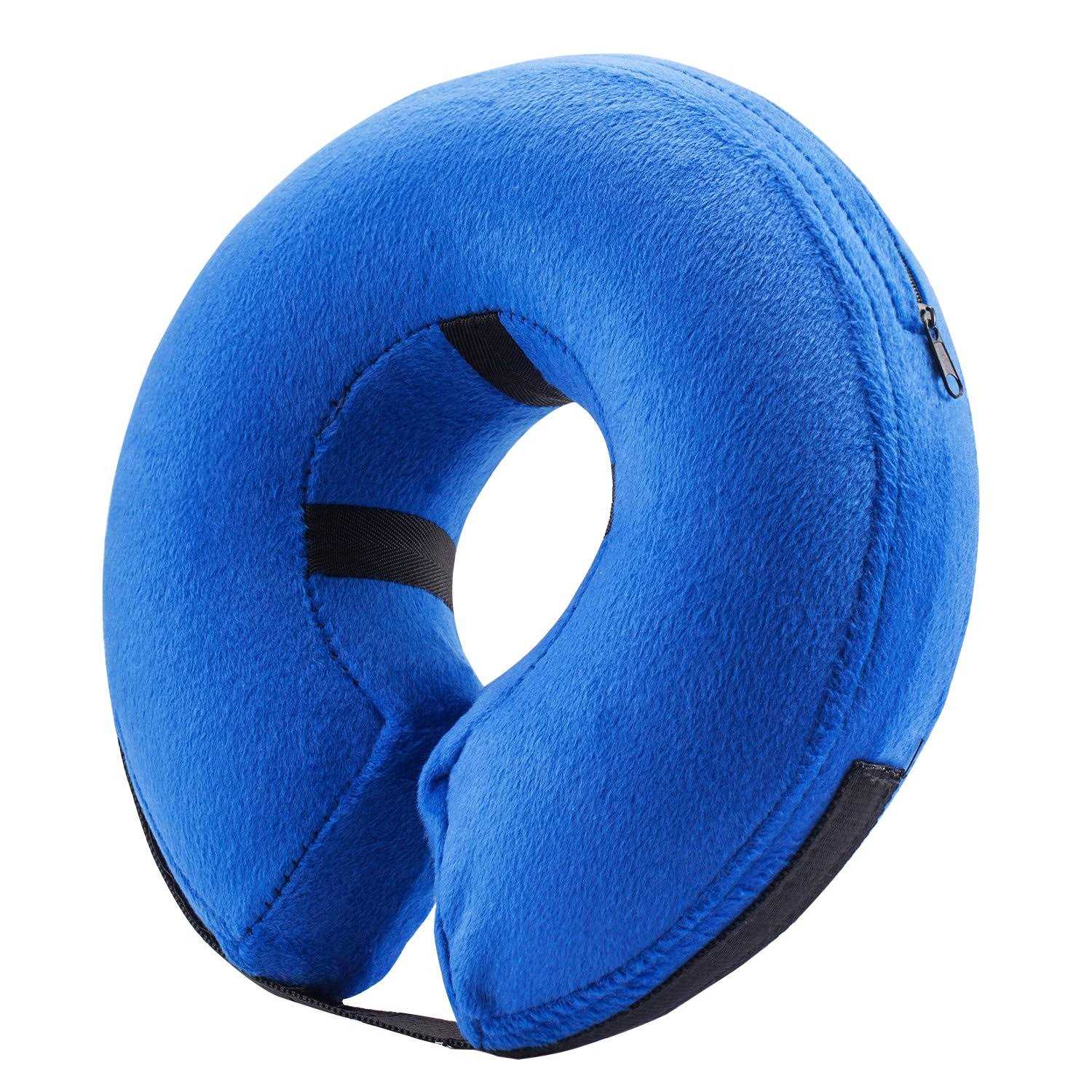 BENCMATE Protective Inflatable Collar for Dogs and Cats Soft Pet Recovery Collar Does Not Block Vision E-Collar - Healthber