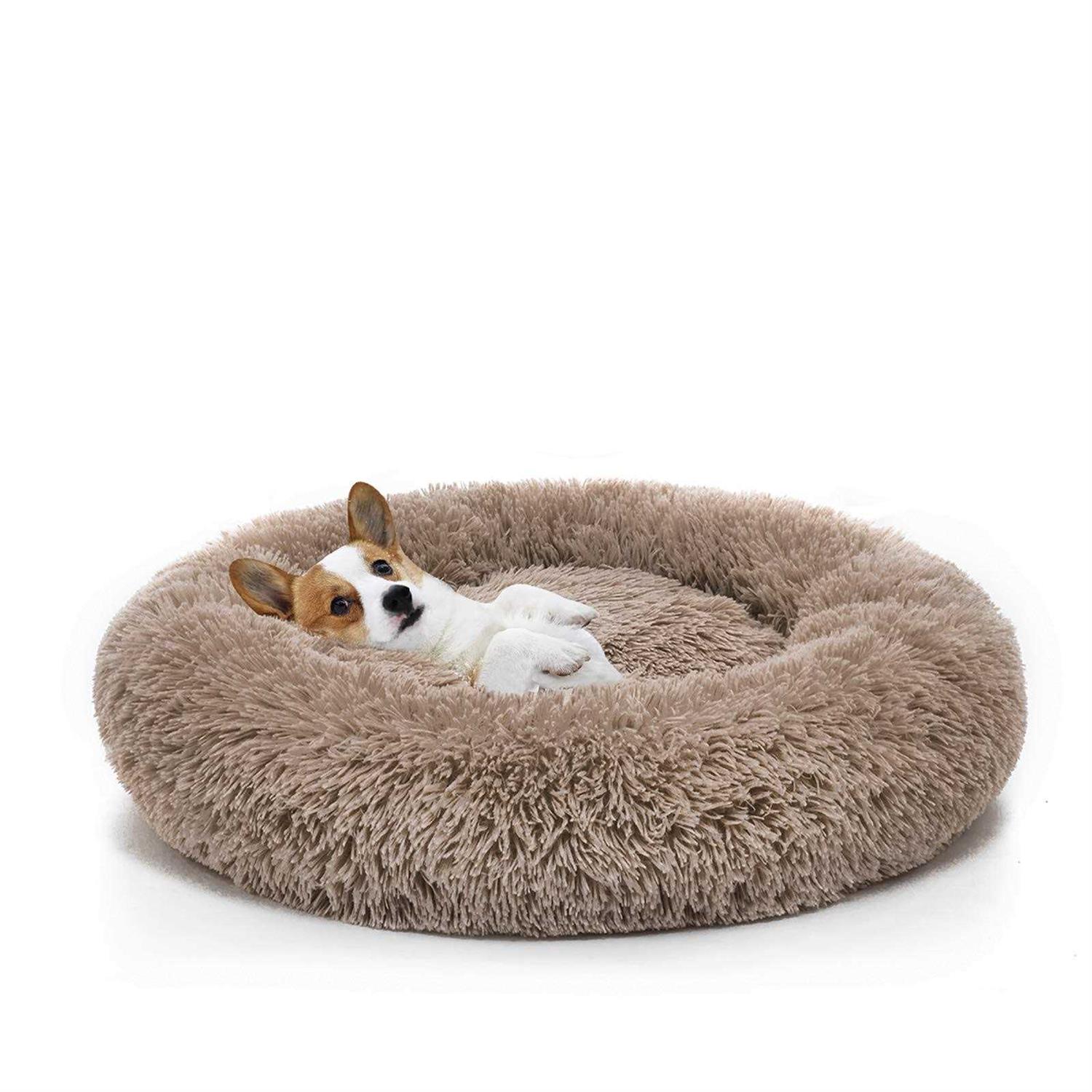 MIXJOY Orthopedic Dog Bed Comfortable Donut Cuddler Round Dog Bed Ultra Soft Washable Dog and Cat Cushion Bed - Healthber
