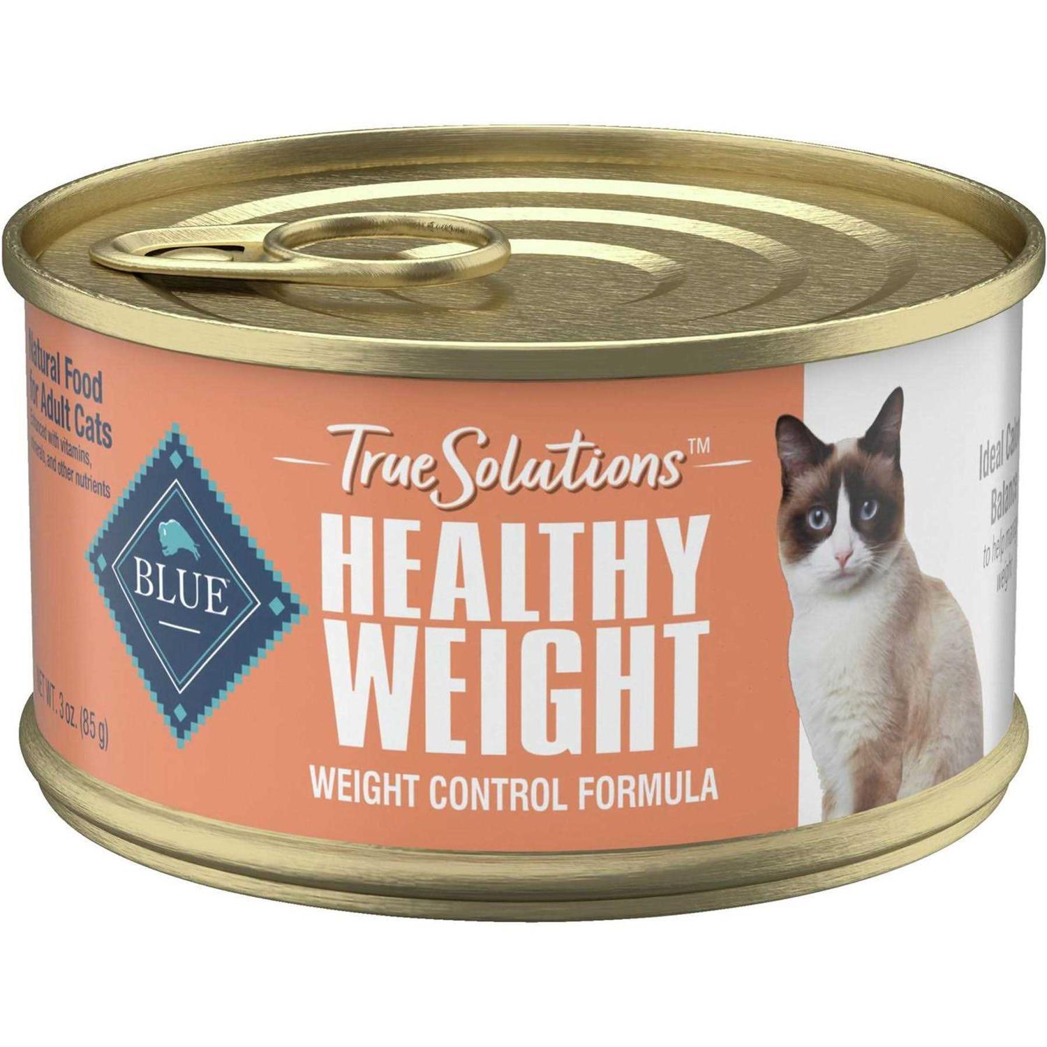 Blue Buffalo True Solutions Fit & Healthy Natural Weight Control Adult Wet Cat Food - Healthber