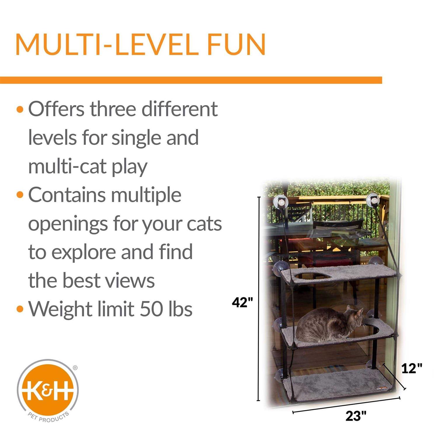 K&H Pet Products EZ Mount Window Kitty Sill Stack - Healthber