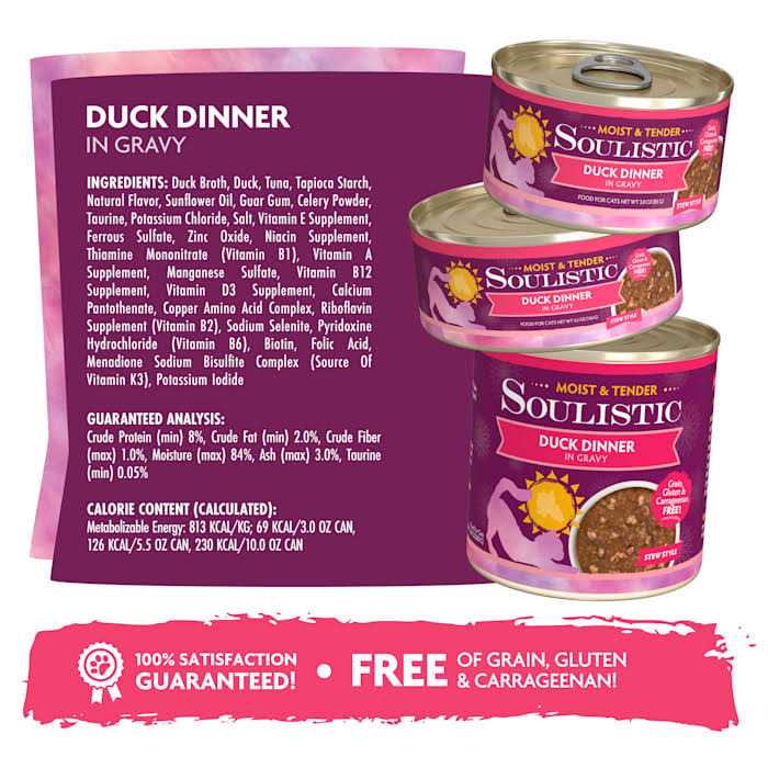 Soulistic Moist & Tender Dinner in Gravy Wet Cat Food - Healthber