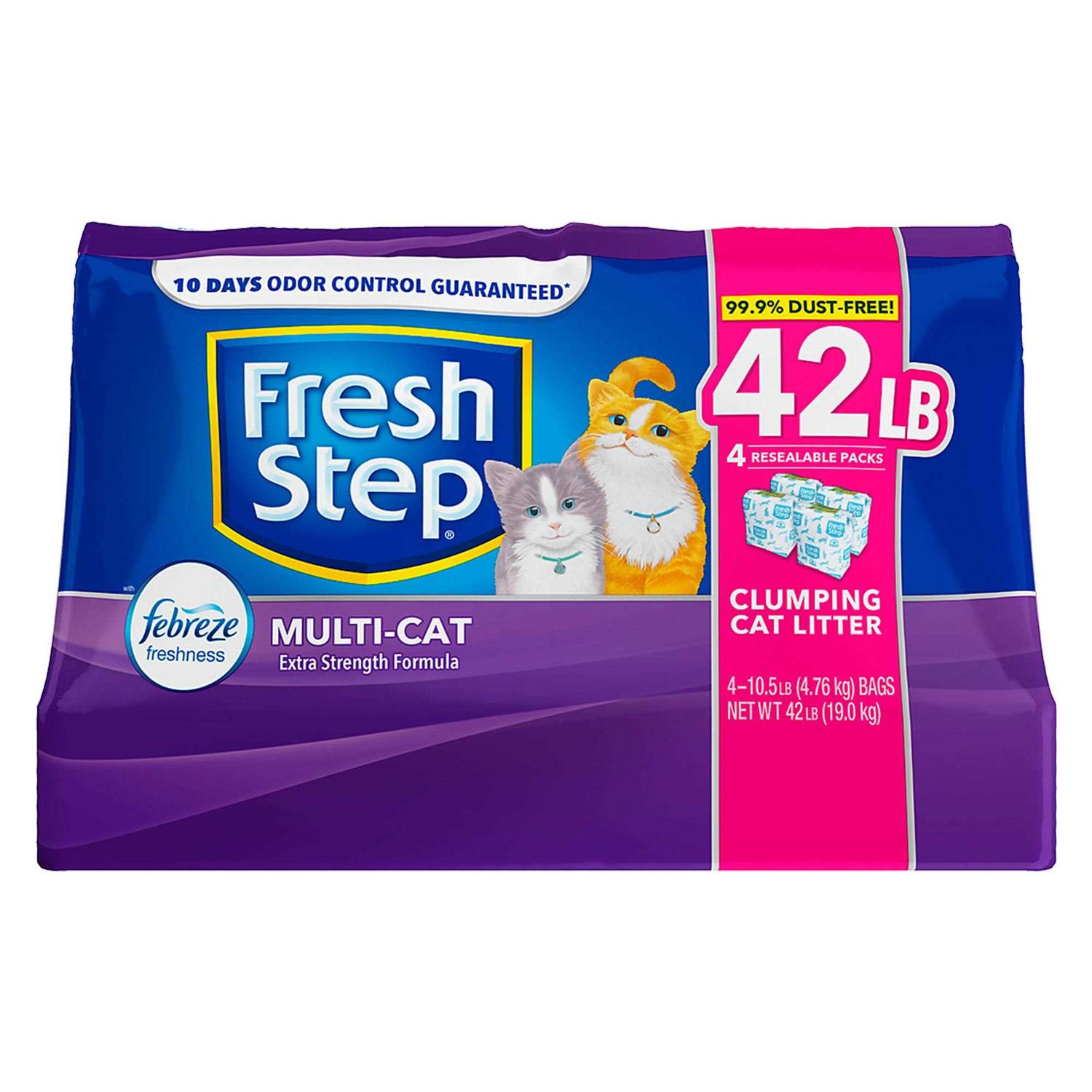 Fresh Step Febreze Scented Multi-Cat Litter - Healthber
