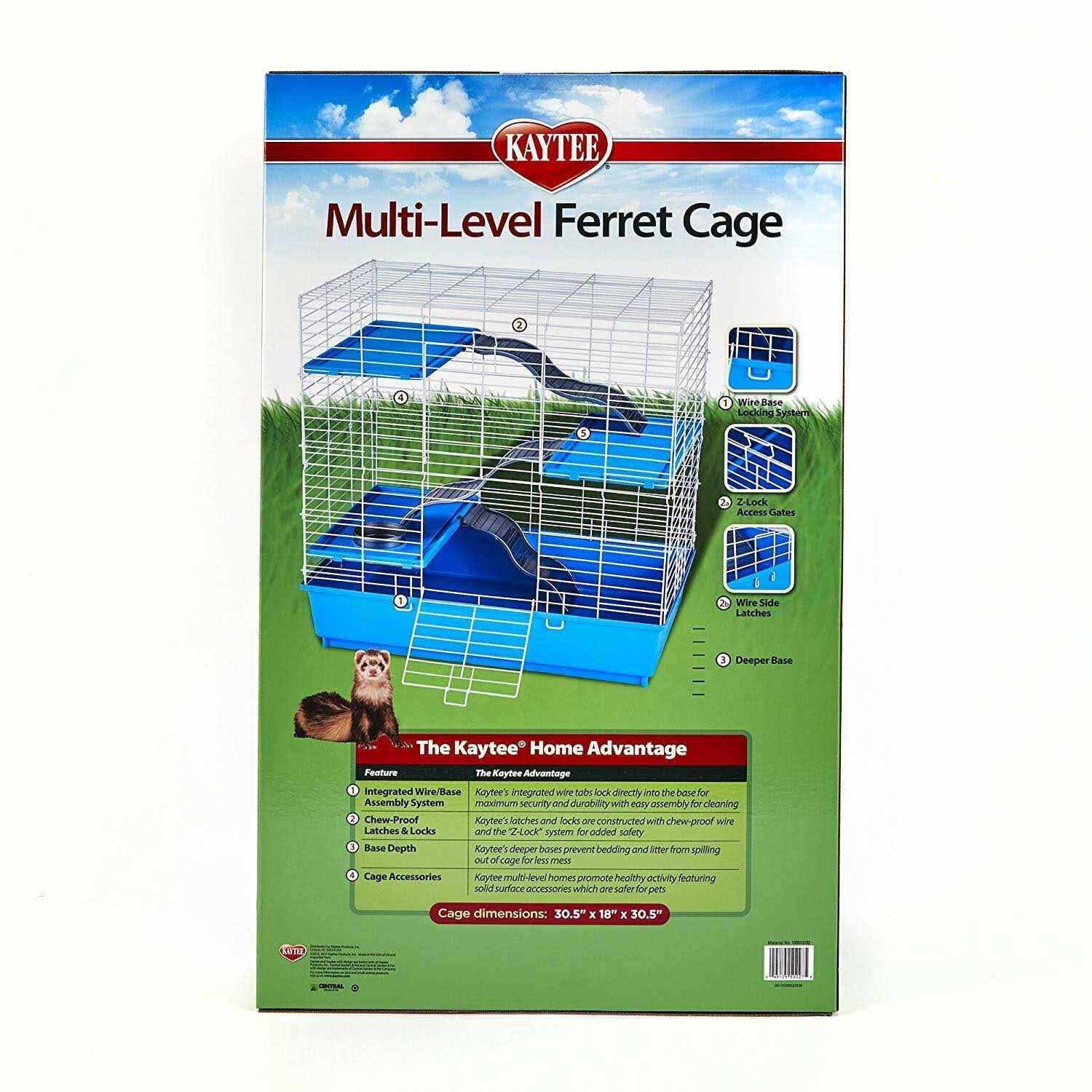 Kaytee My First Home Multi-Level Ferret Cage - Healthber