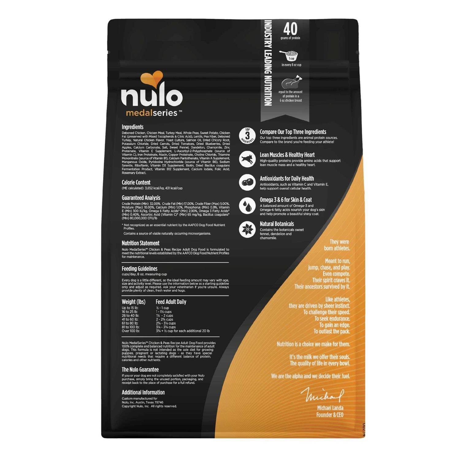 Nulo MedalSeries Adult Dry Dog Food - Healthber