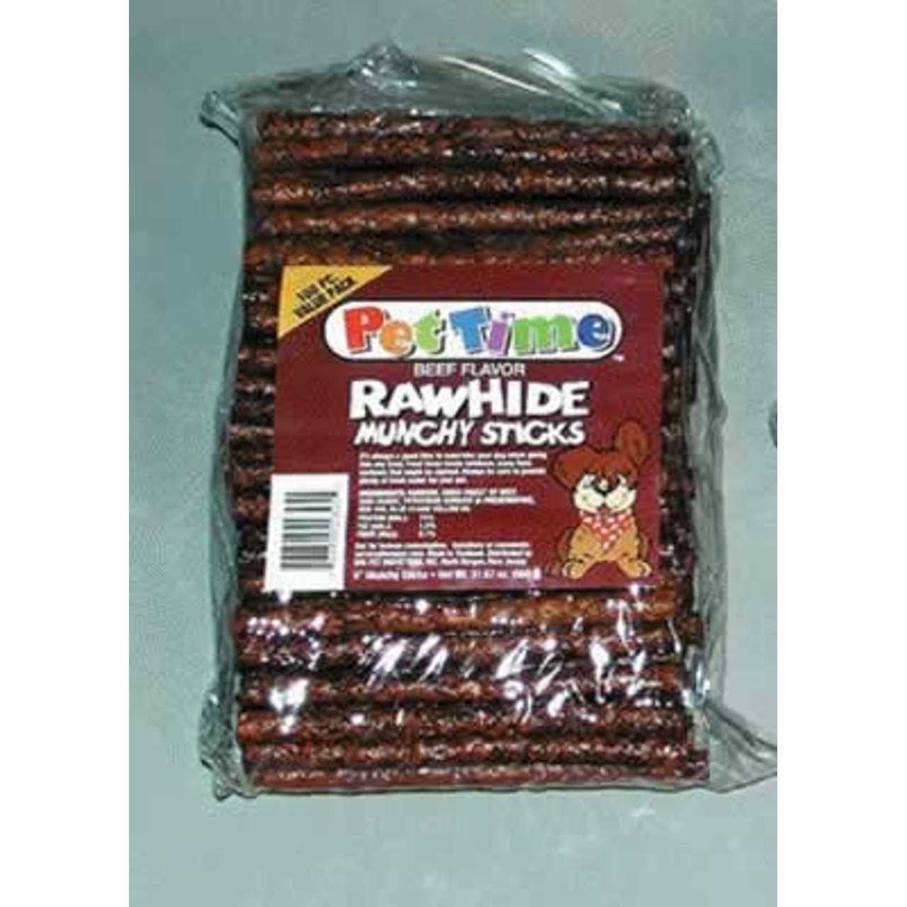 Cadet 5 Inch Rawhide Munchy Beef Basted Sticks - Healthber