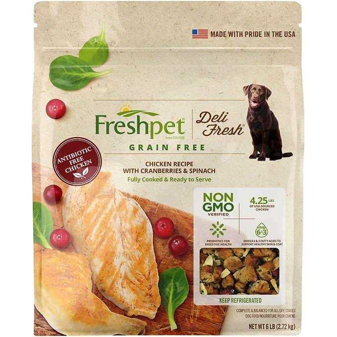Freshpet Select Deli Fresh Chiken Recipe with Cranberries & Spinach - Healthber