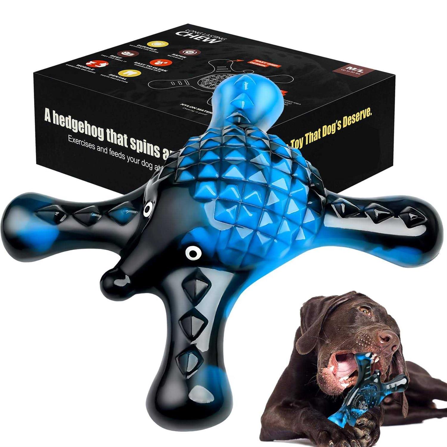BYMQ Indestructible Dog Chew Toys for Aggressive Chewers Tough Dog Toys Large/Medium Breed - Healthber